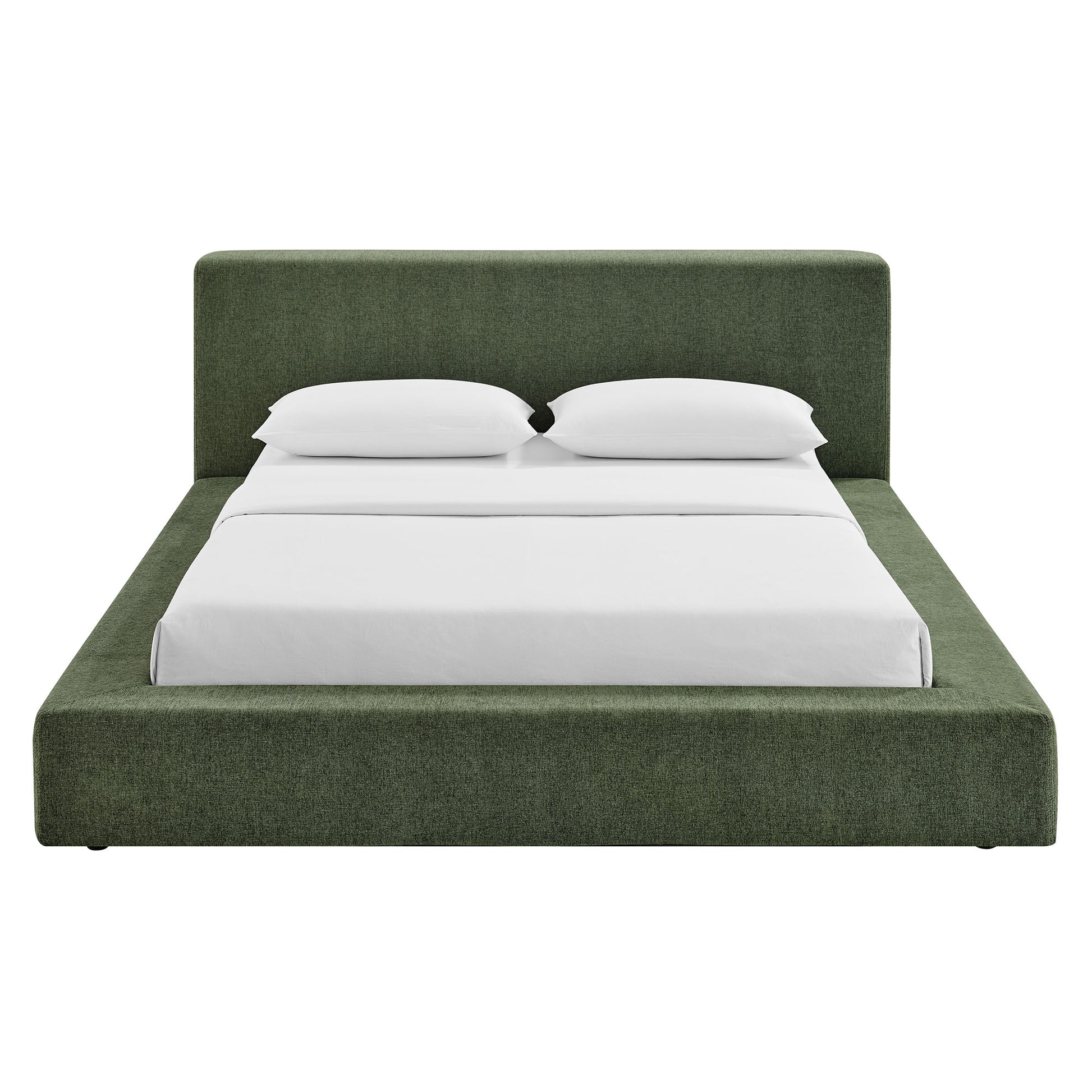 Luma Chenille Upholstered Queen Platform Bed Frame by Modway