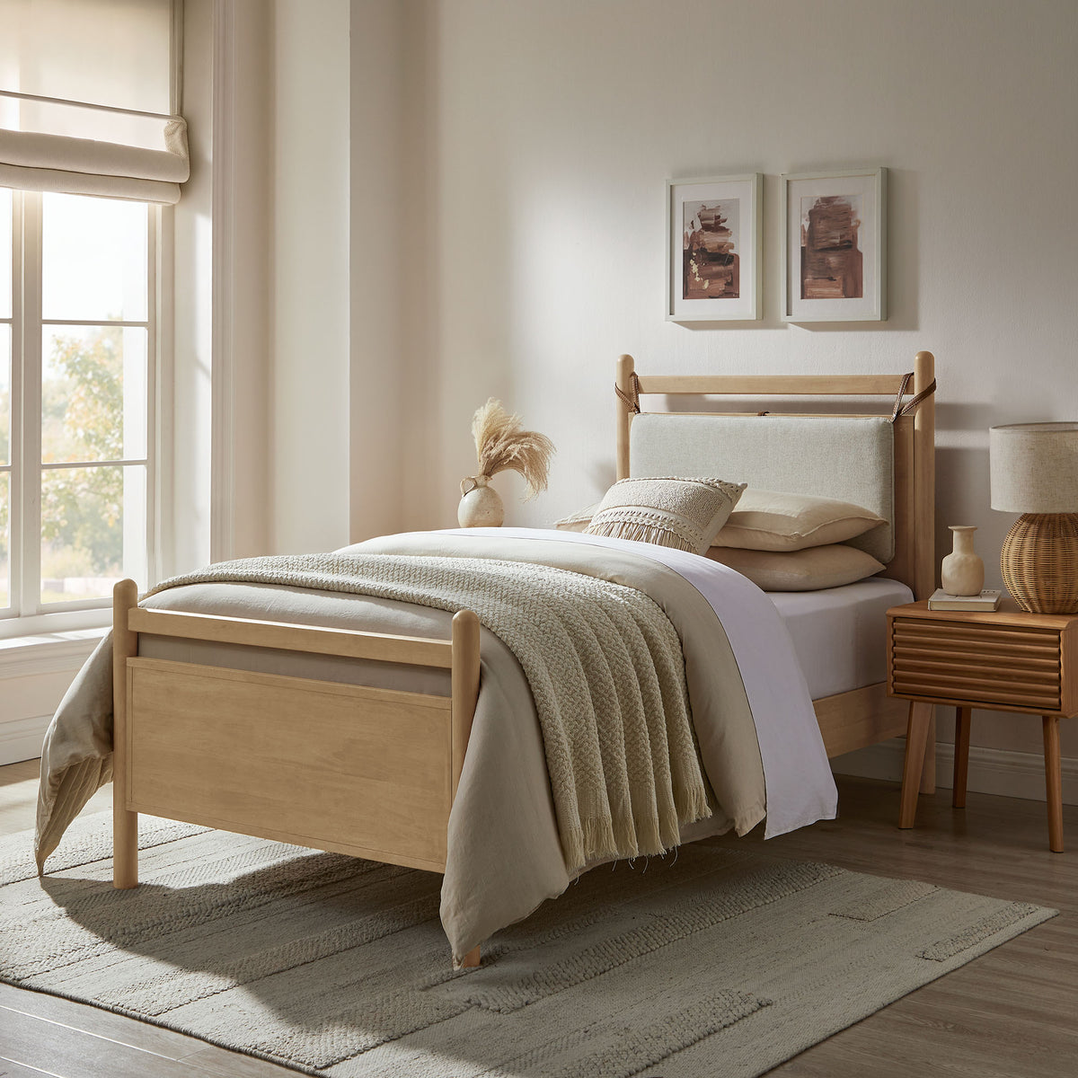 Leni Twin Size Wood Platform Bed Frame by Modway
