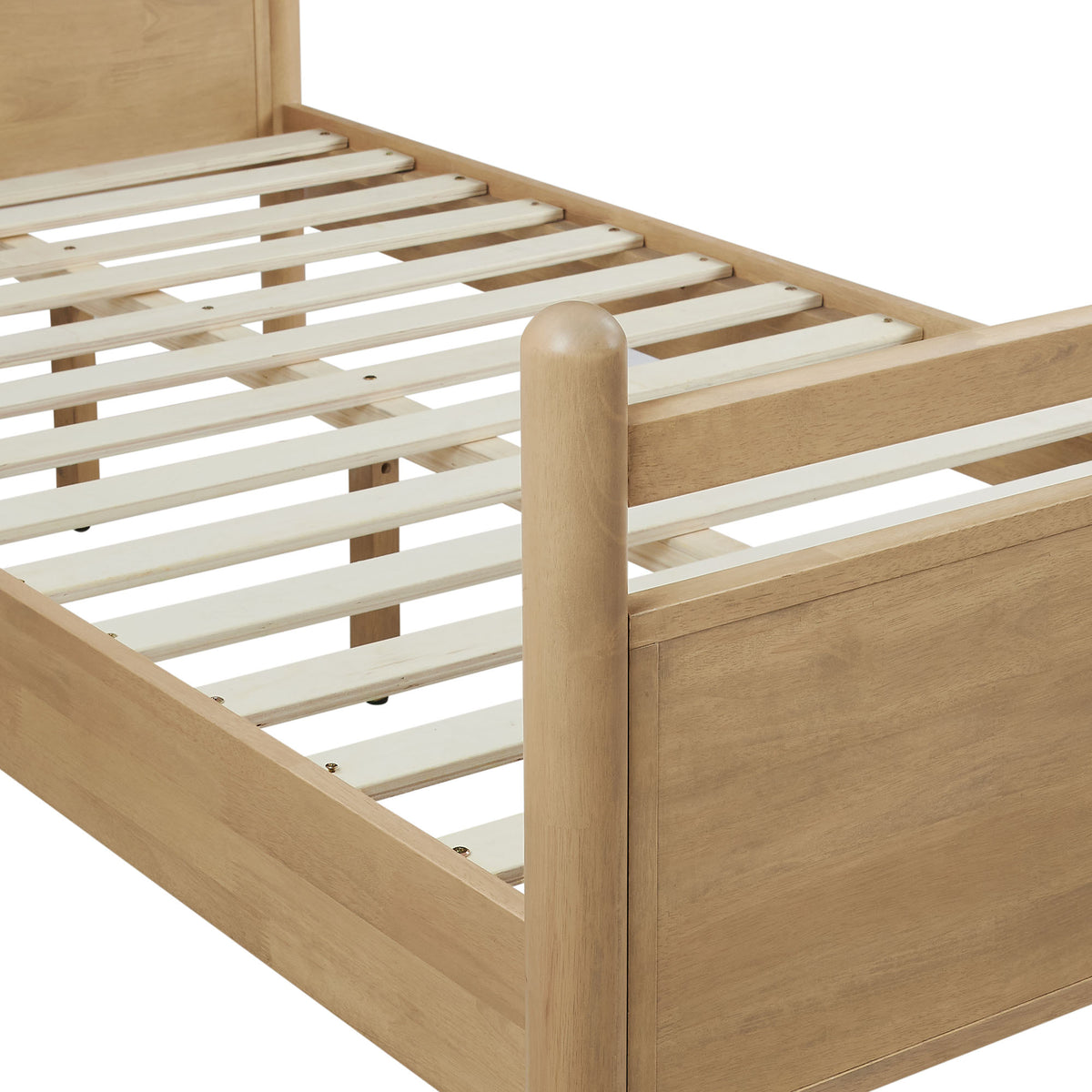 Leni Twin Size Vegan Leather and Wood Platform Bed Frame by Modway