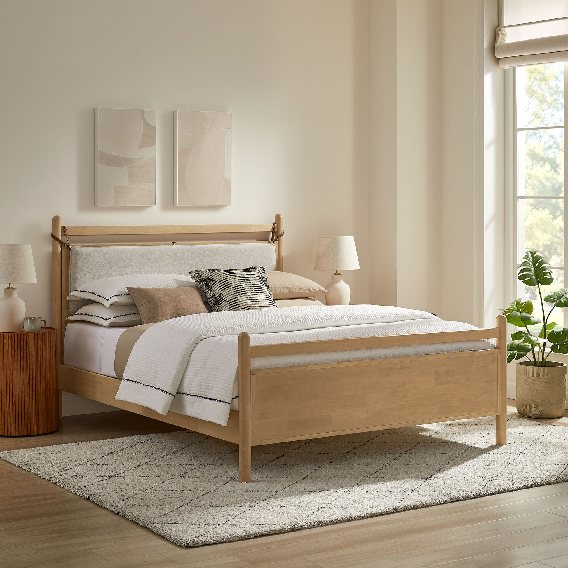 Leni King Size Wood Platform Bed Frame by Modway