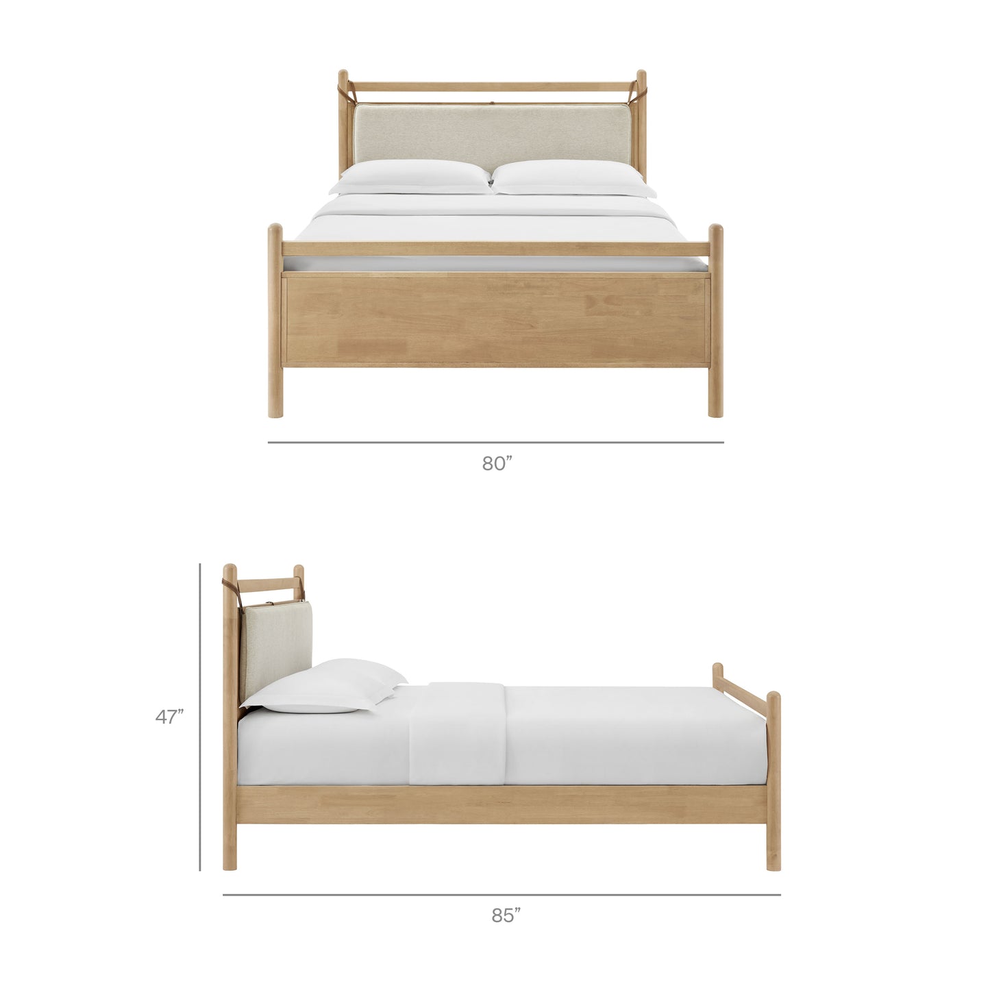 Leni King Size Wood Platform Bed Frame by Modway