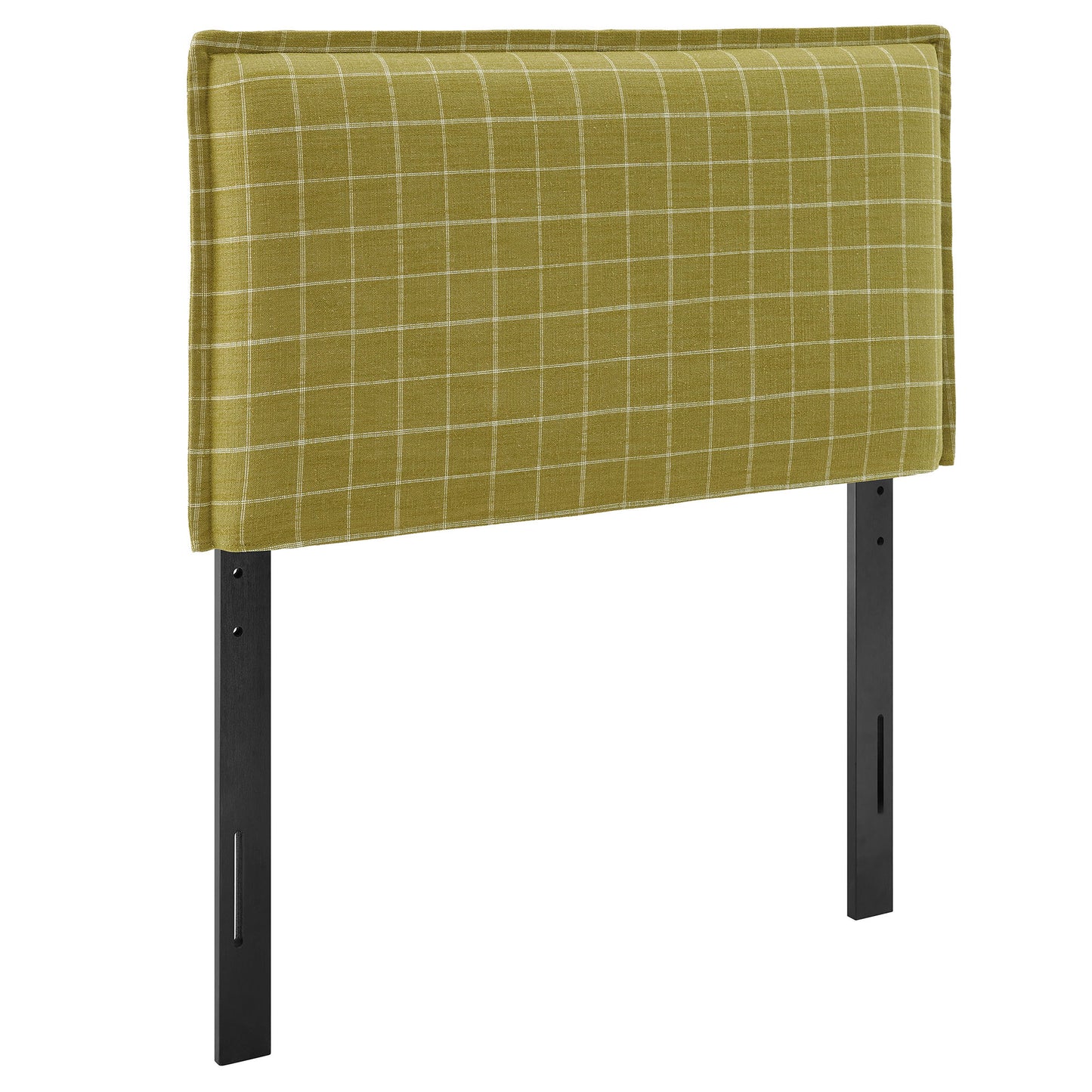 Camille Checkered Linen Blend Twin Size Headboard by Modway