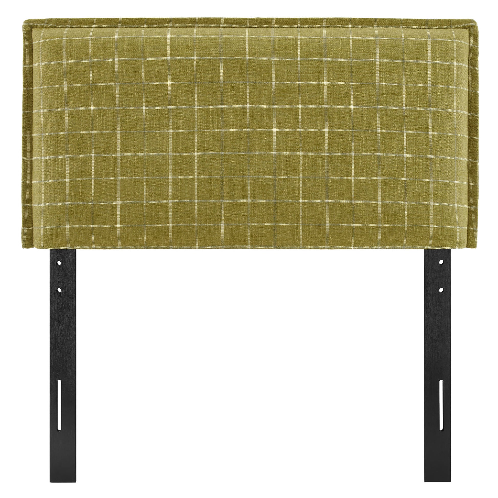 Camille Checkered Linen Blend Twin Size Headboard by Modway