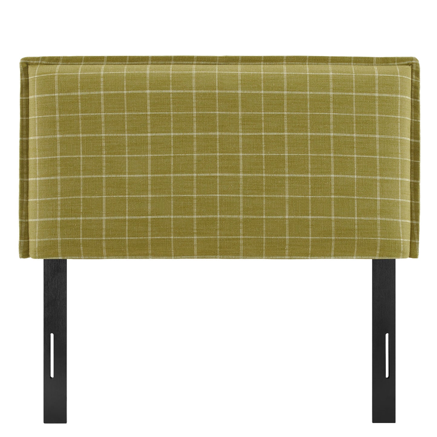 Camille Checkered Linen Blend Twin Size Headboard by Modway