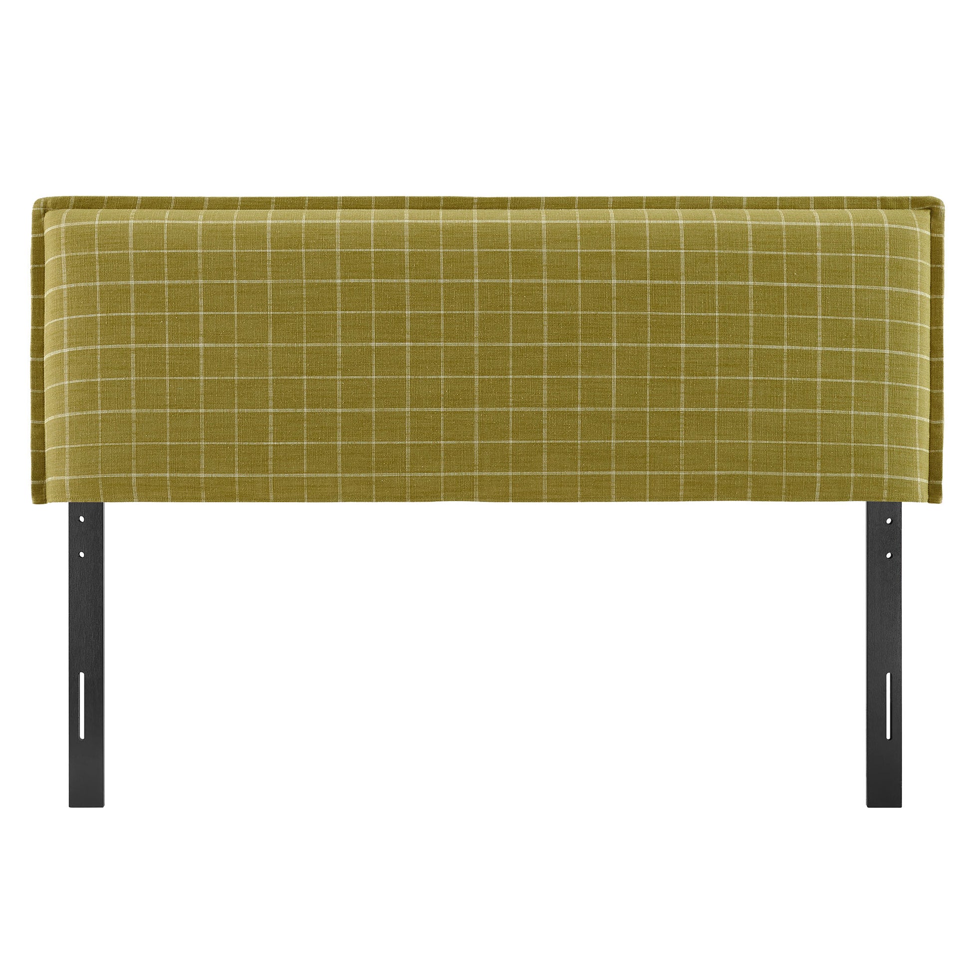 Camille Checkered Linen Blend Queen Size Headboard by Modway