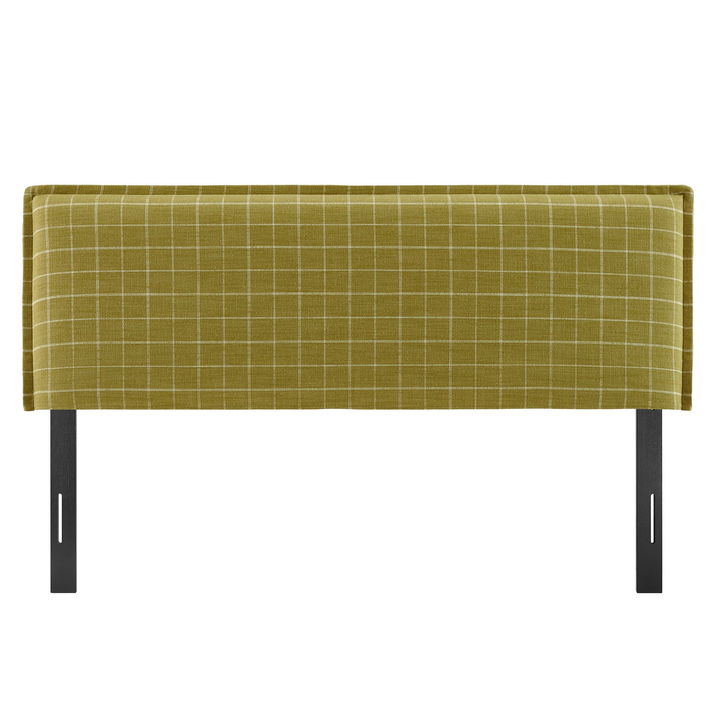 Camille Checkered Linen Blend Queen Size Headboard by Modway