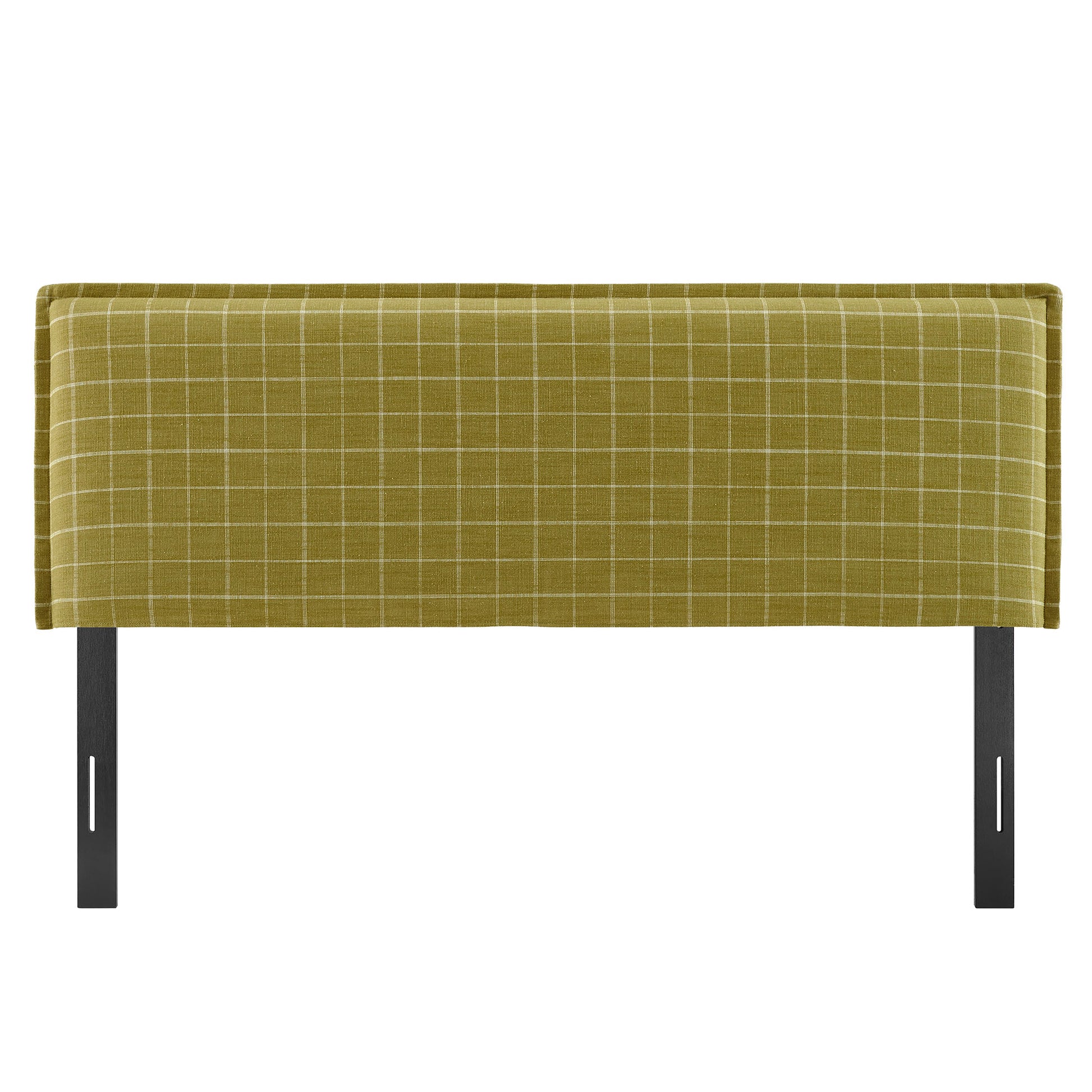 Camille Checkered Linen Blend King Size Headboard by Modway