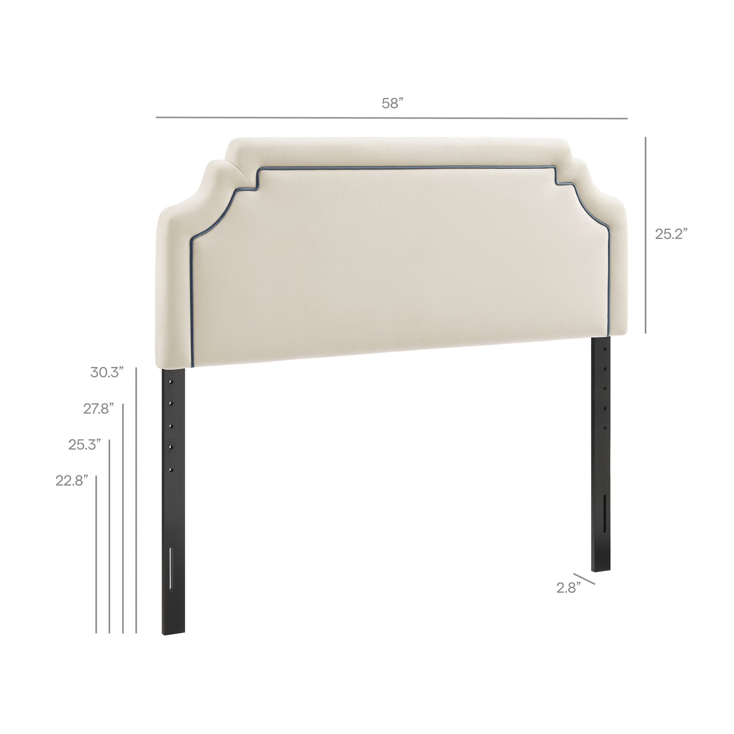 Magnolia Stain-Resistant Performance Velvet Full Size Headboard by Modway