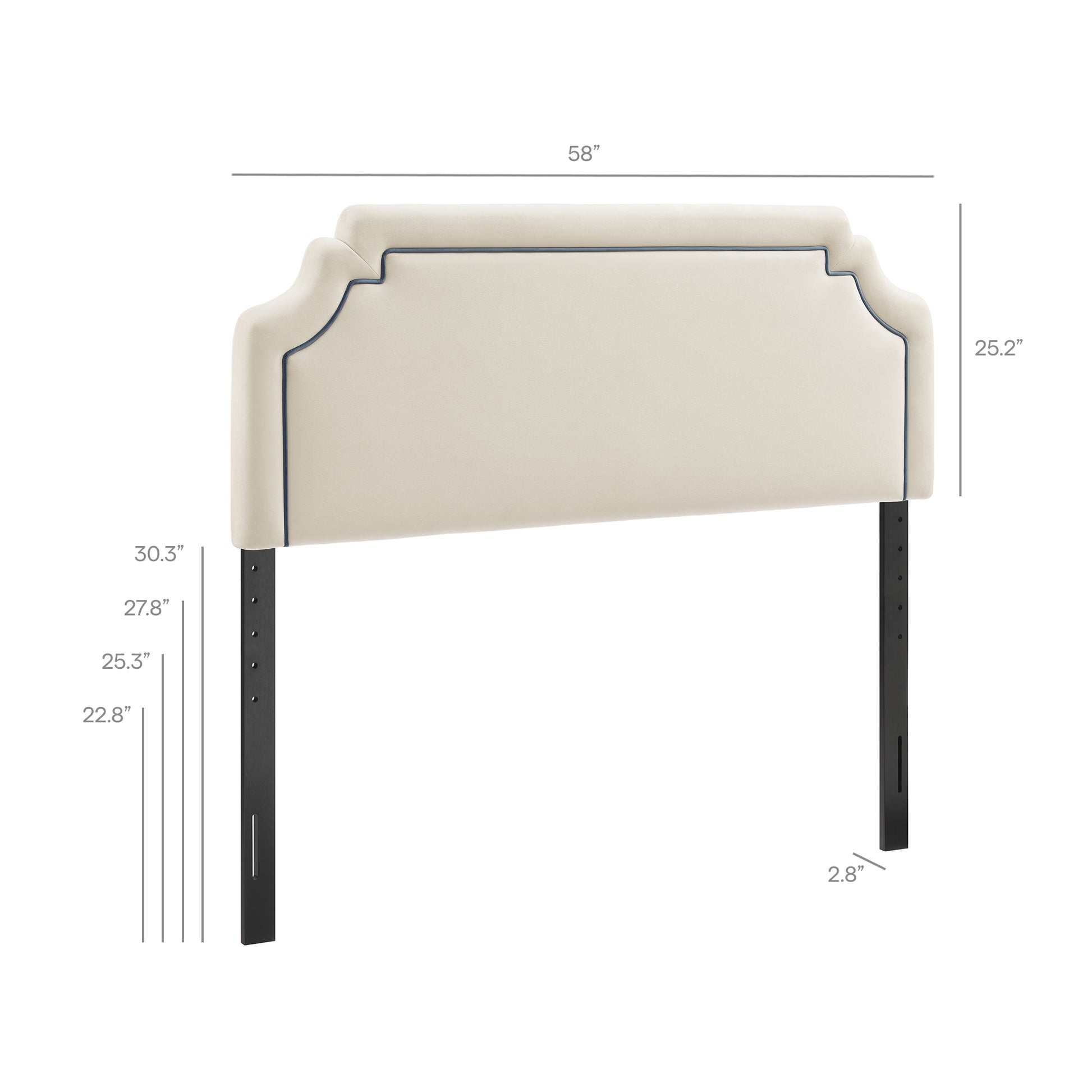 Magnolia Stain-Resistant Performance Velvet Full Size Headboard by Modway