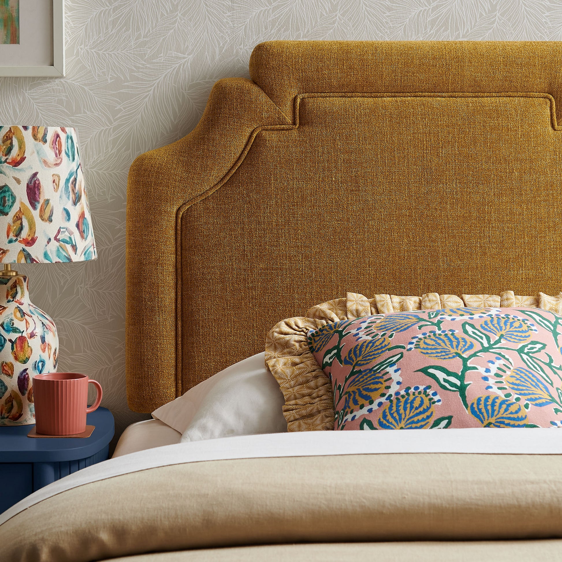 Magnolia Upholstered Fabric Twin Size Headboard by Modway