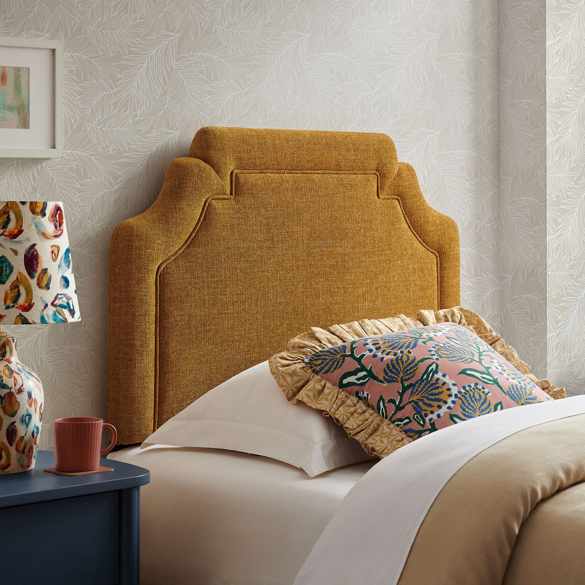 Magnolia Upholstered Fabric Twin Size Headboard by Modway