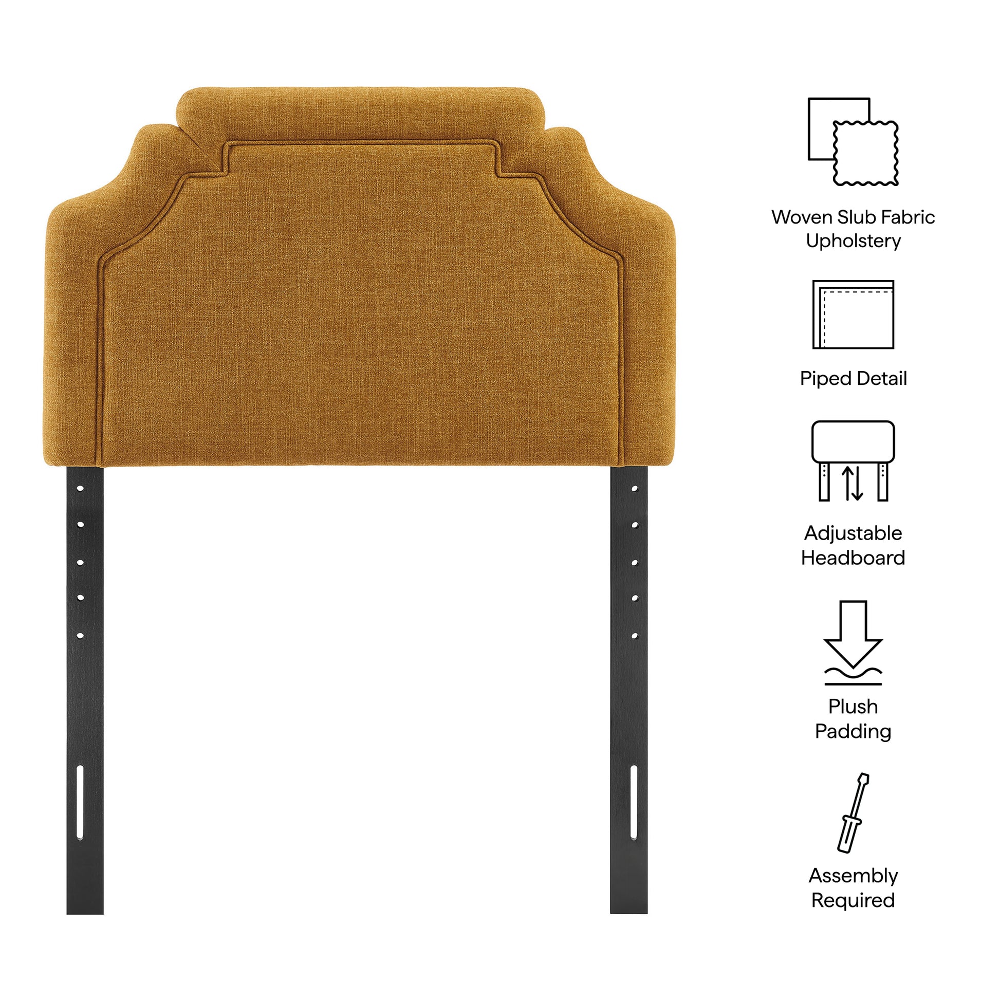 Magnolia Upholstered Fabric Twin Size Headboard by Modway