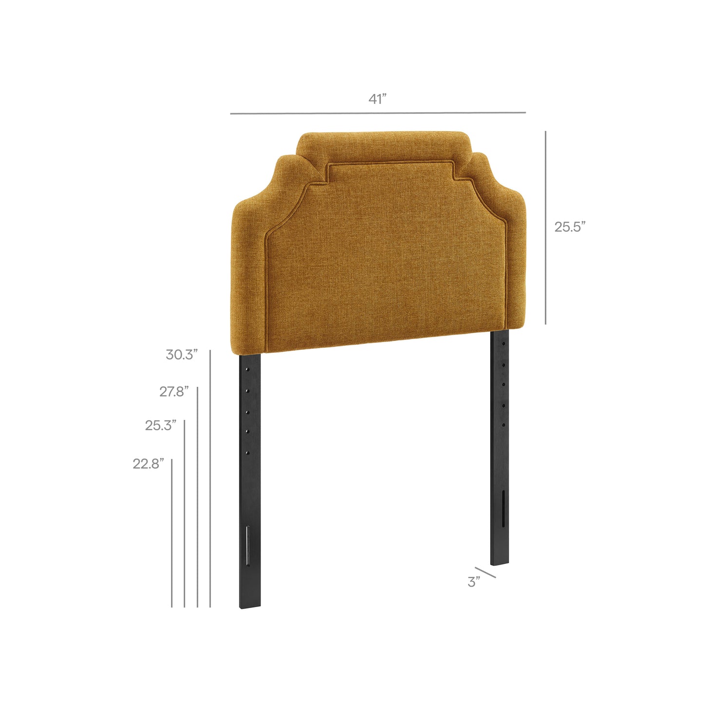 Magnolia Upholstered Fabric Twin Size Headboard by Modway