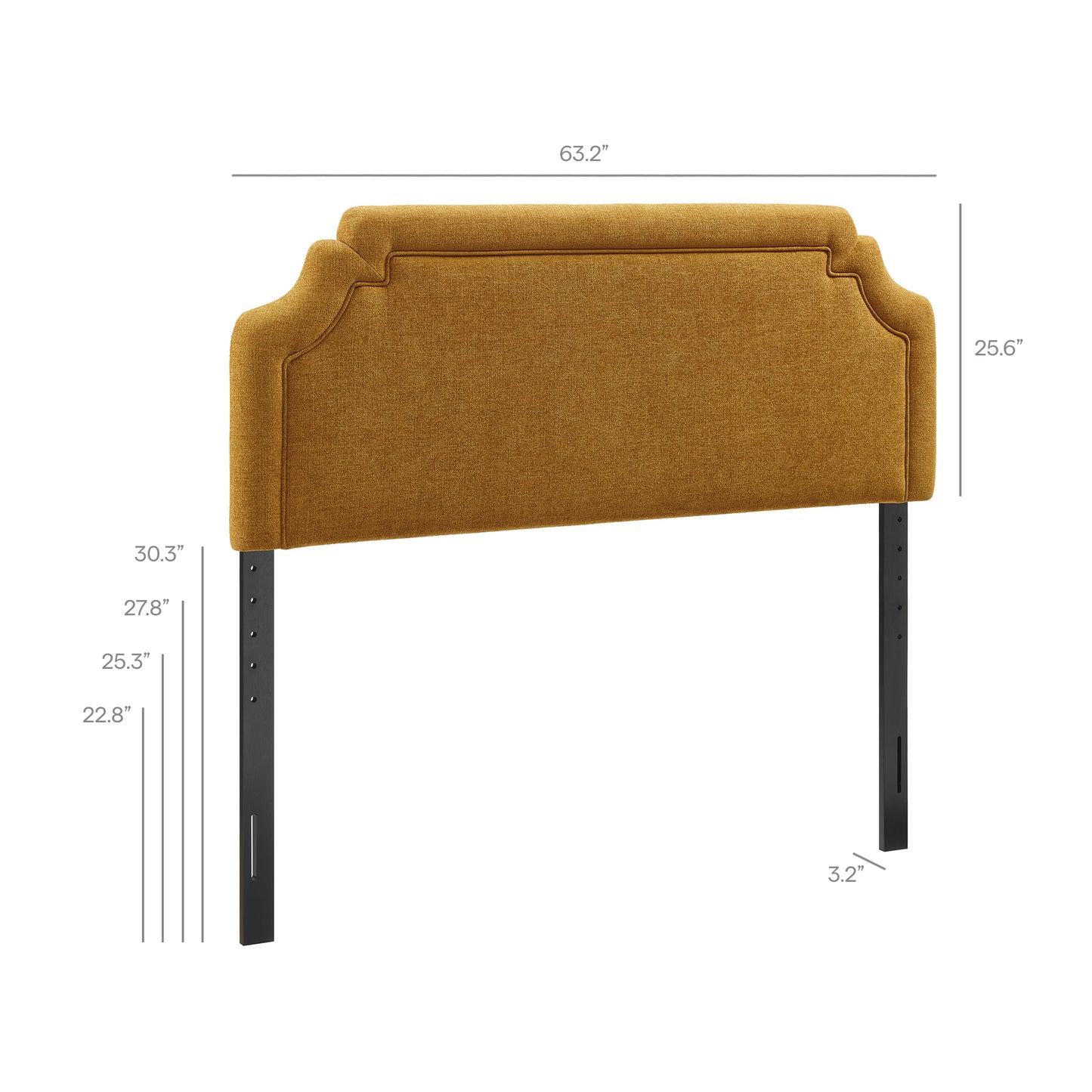 Magnolia Upholstered Fabric Queen Size Headboard by Modway