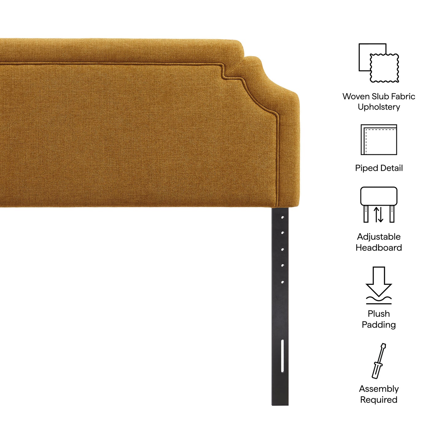 Magnolia Upholstered Fabric King Size Headboard by Modway