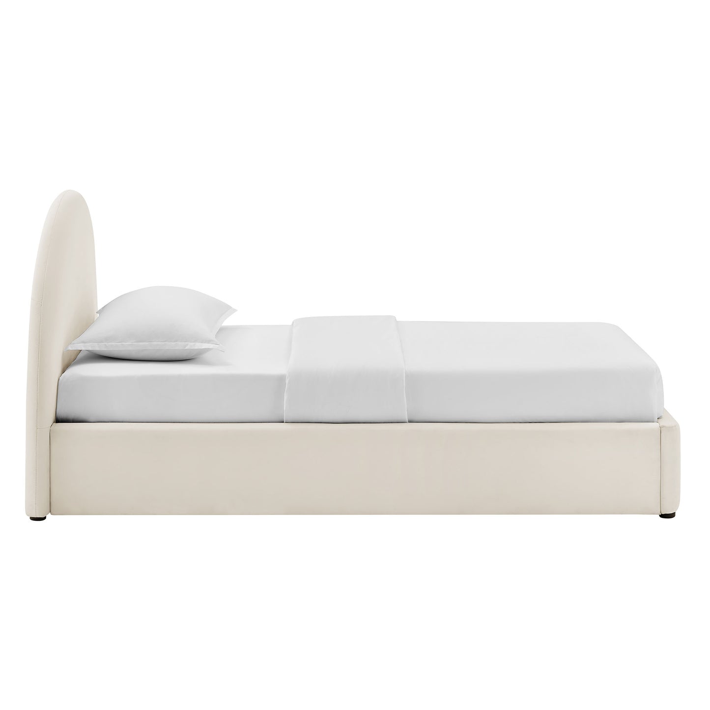 Resort Twin Arched Performance Velvet Storage Platform Bed Frame by Modway