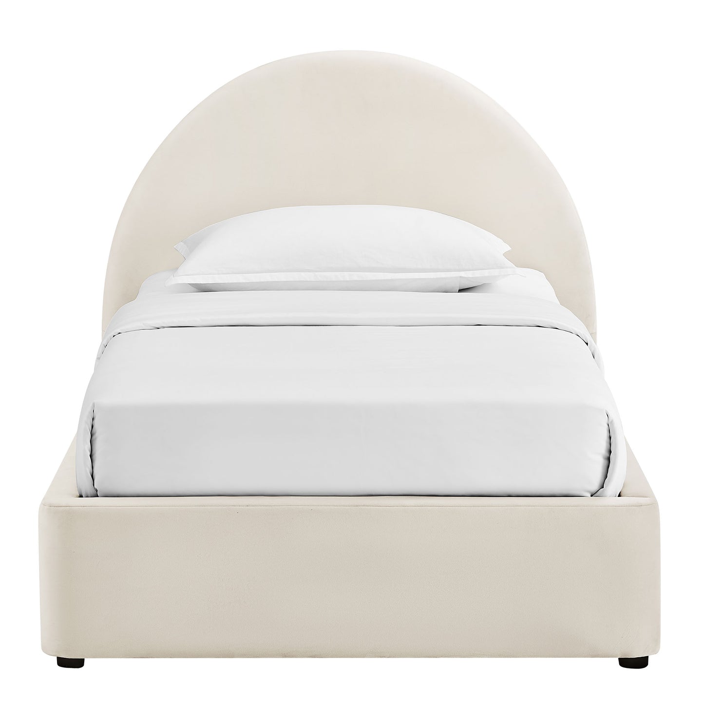 Resort Twin Arched Performance Velvet Storage Platform Bed Frame by Modway