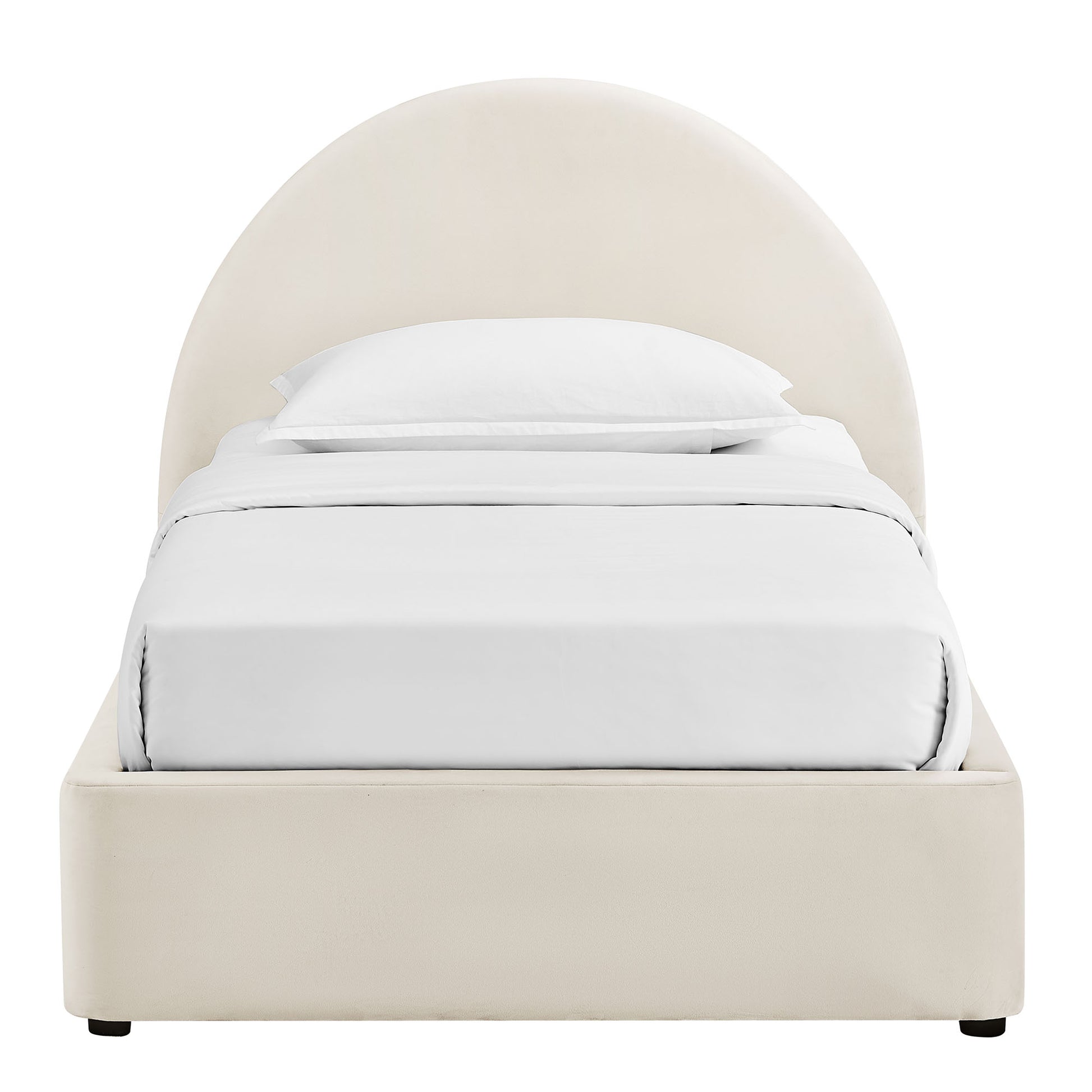 Resort Twin Arched Performance Velvet Storage Platform Bed Frame by Modway