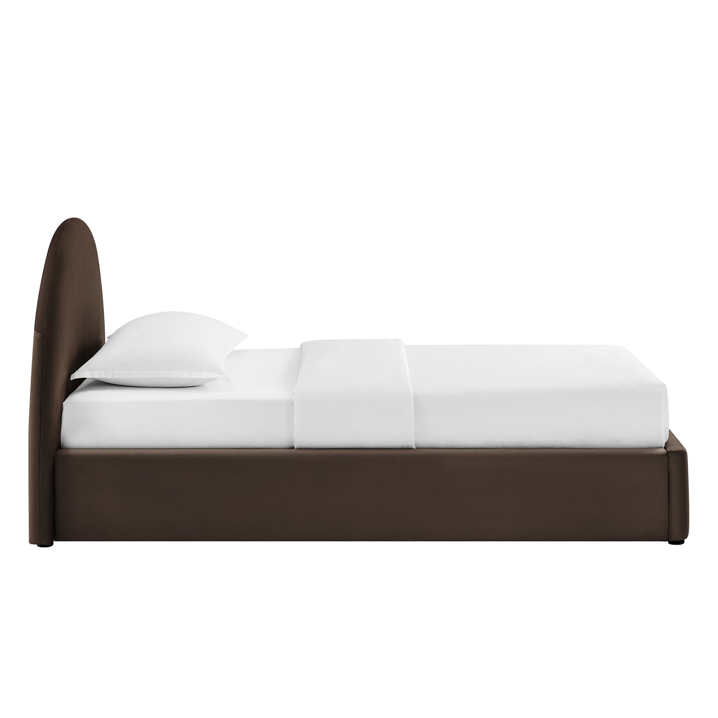 Resort Twin Arched Performance Velvet Storage Platform Bed Frame by Modway