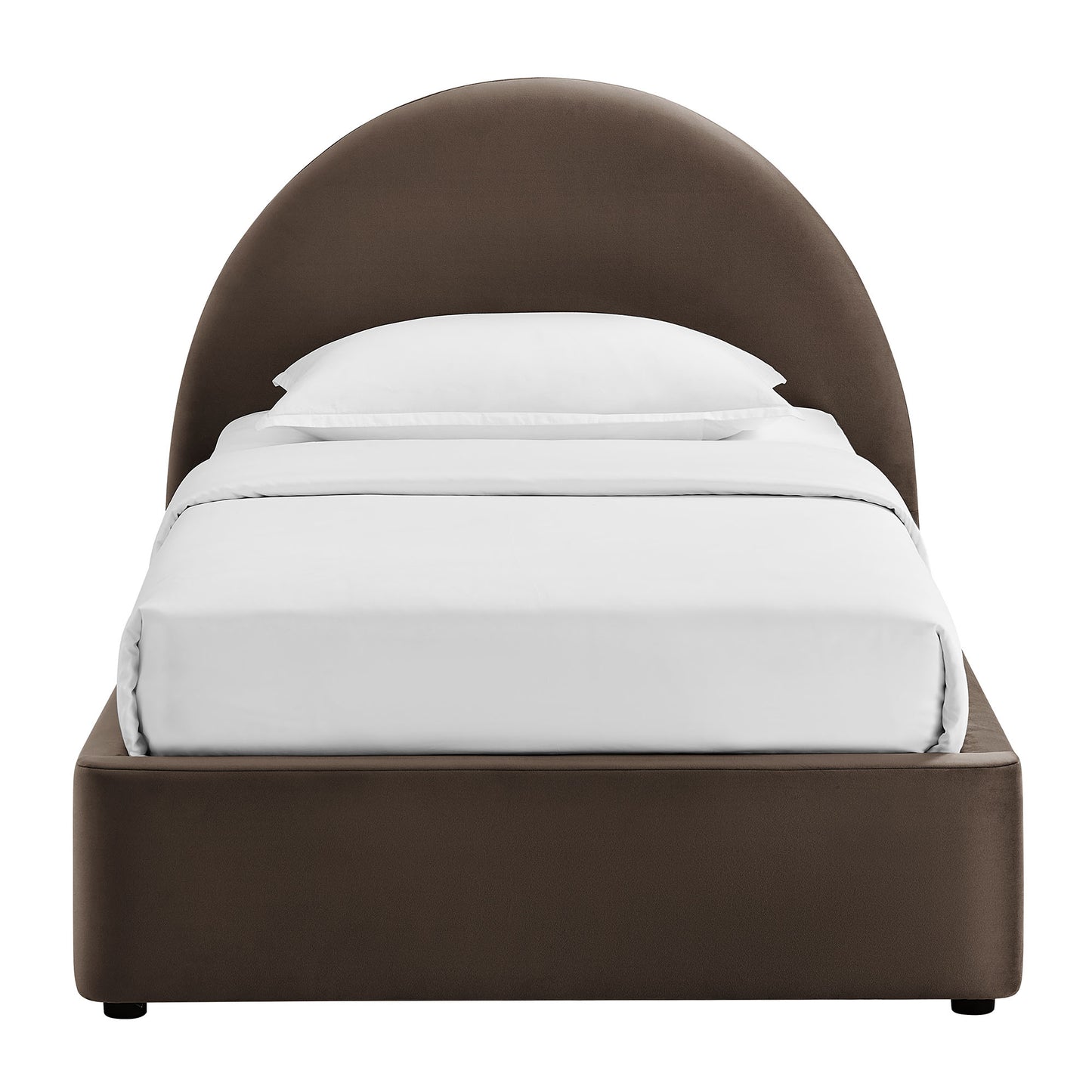 Resort Twin Arched Performance Velvet Storage Platform Bed Frame by Modway