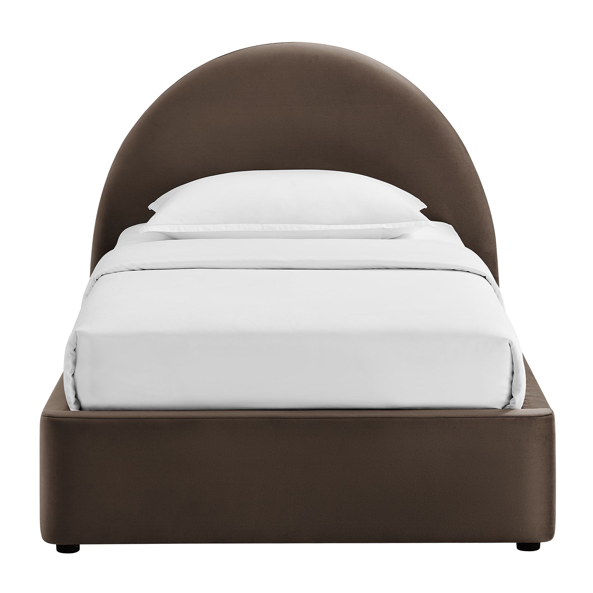 Resort Twin Arched Performance Velvet Storage Platform Bed Frame by Modway
