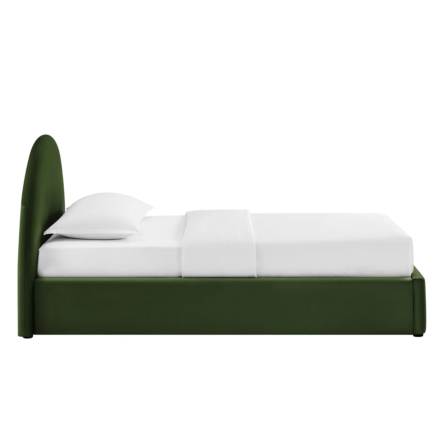 Resort Twin Arched Performance Velvet Storage Platform Bed Frame by Modway