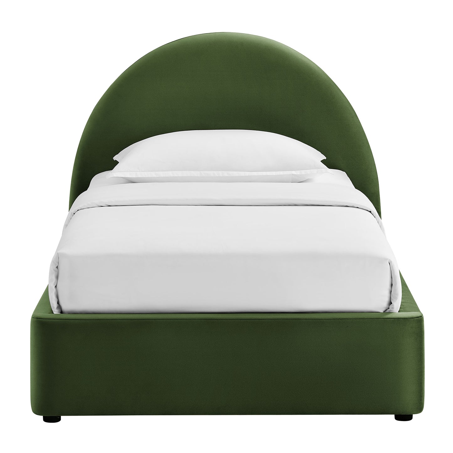 Resort Twin Arched Performance Velvet Storage Platform Bed Frame by Modway