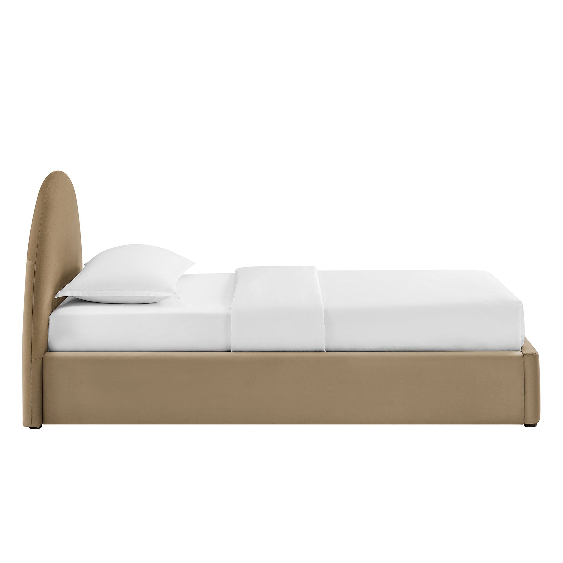 Resort Twin Arched Performance Velvet Storage Platform Bed Frame by Modway