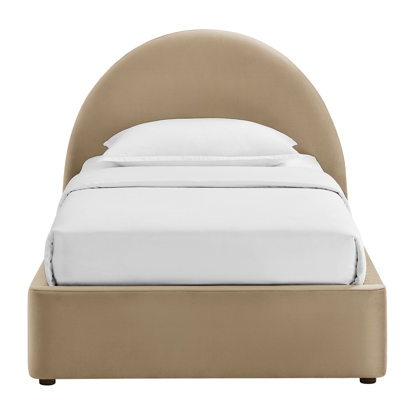 Resort Twin Arched Performance Velvet Storage Platform Bed Frame by Modway