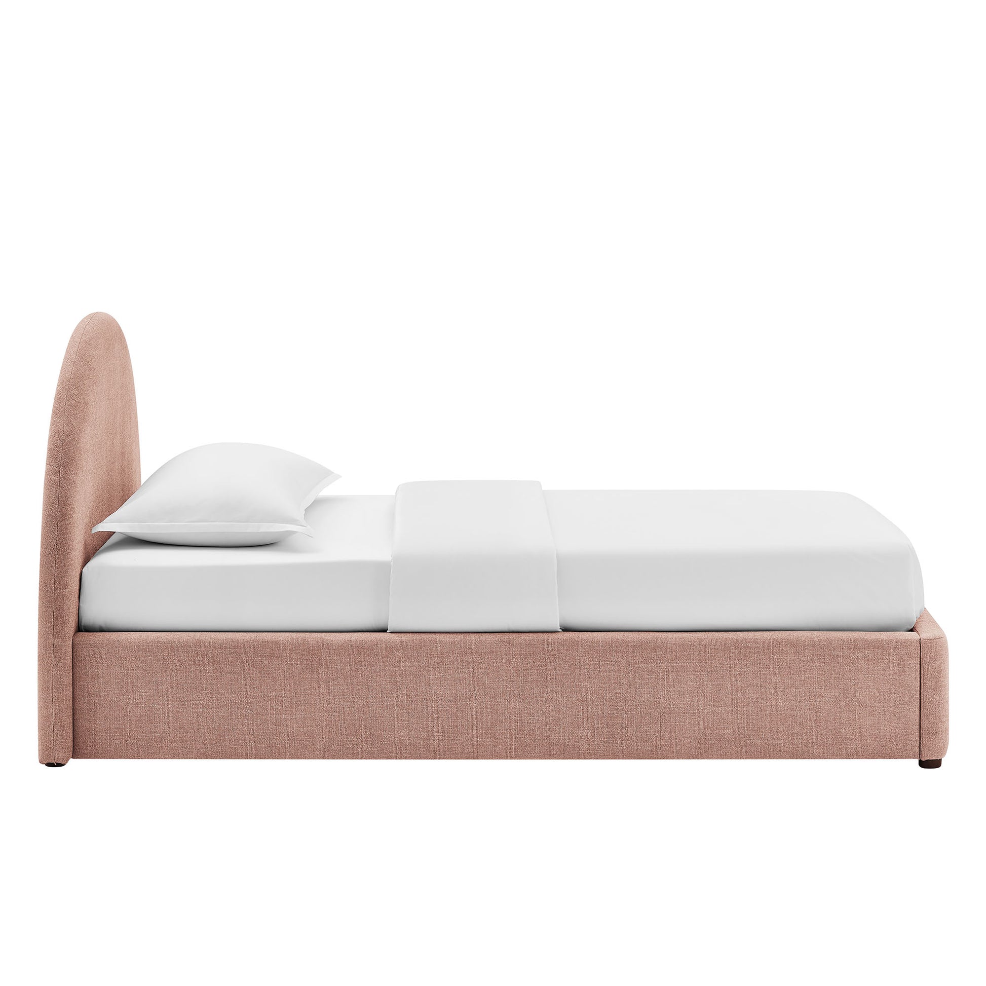 Resort Twin Arched Upholstered Fabric Storage Platform Bed Frame by Modway