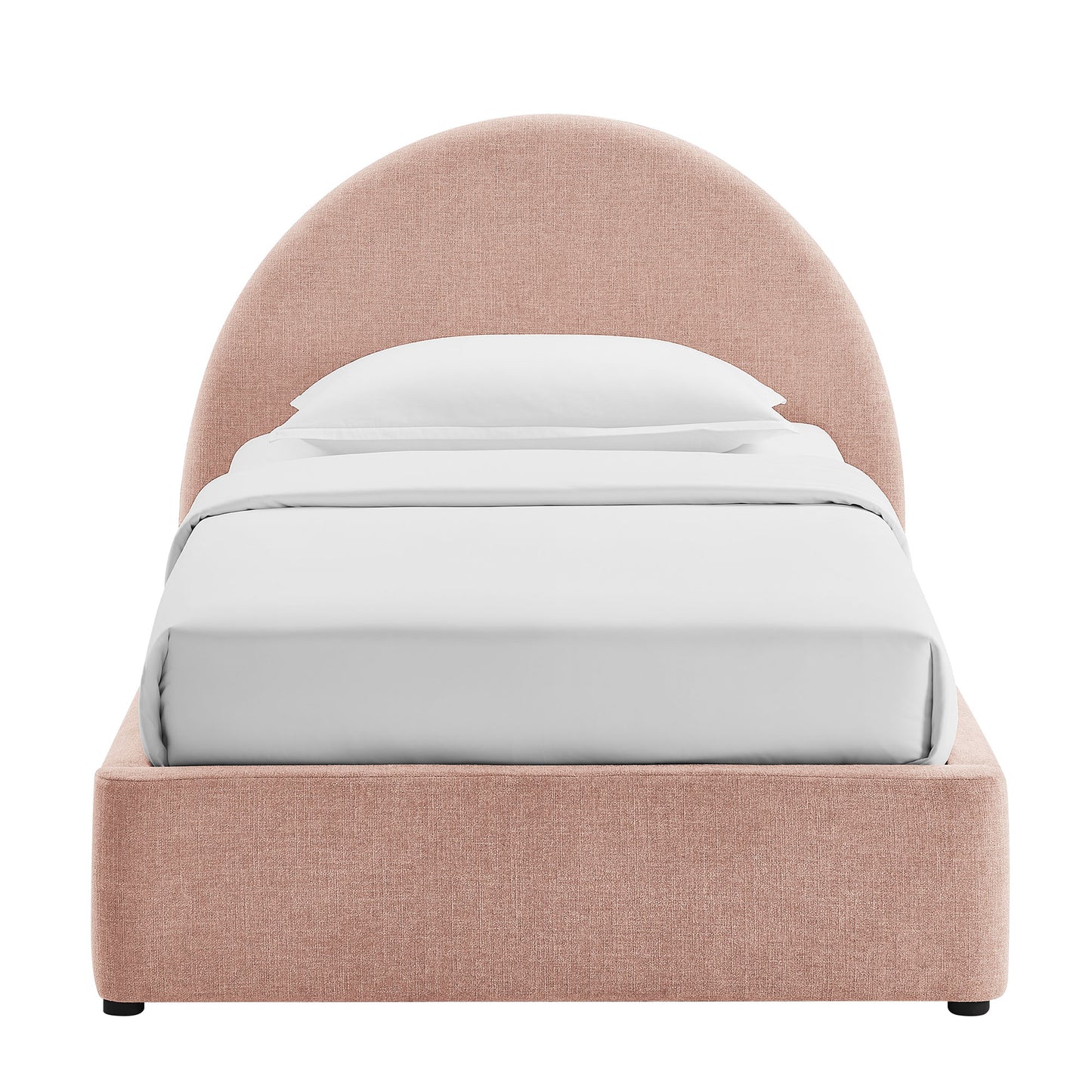 Resort Twin Arched Upholstered Fabric Storage Platform Bed Frame by Modway