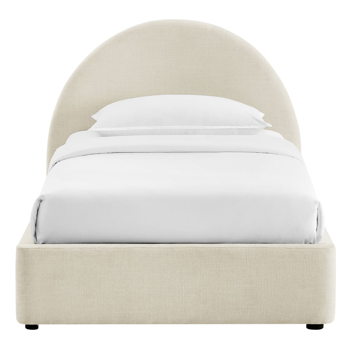 Resort Twin Arched Upholstered Fabric Storage Platform Bed Frame by Modway