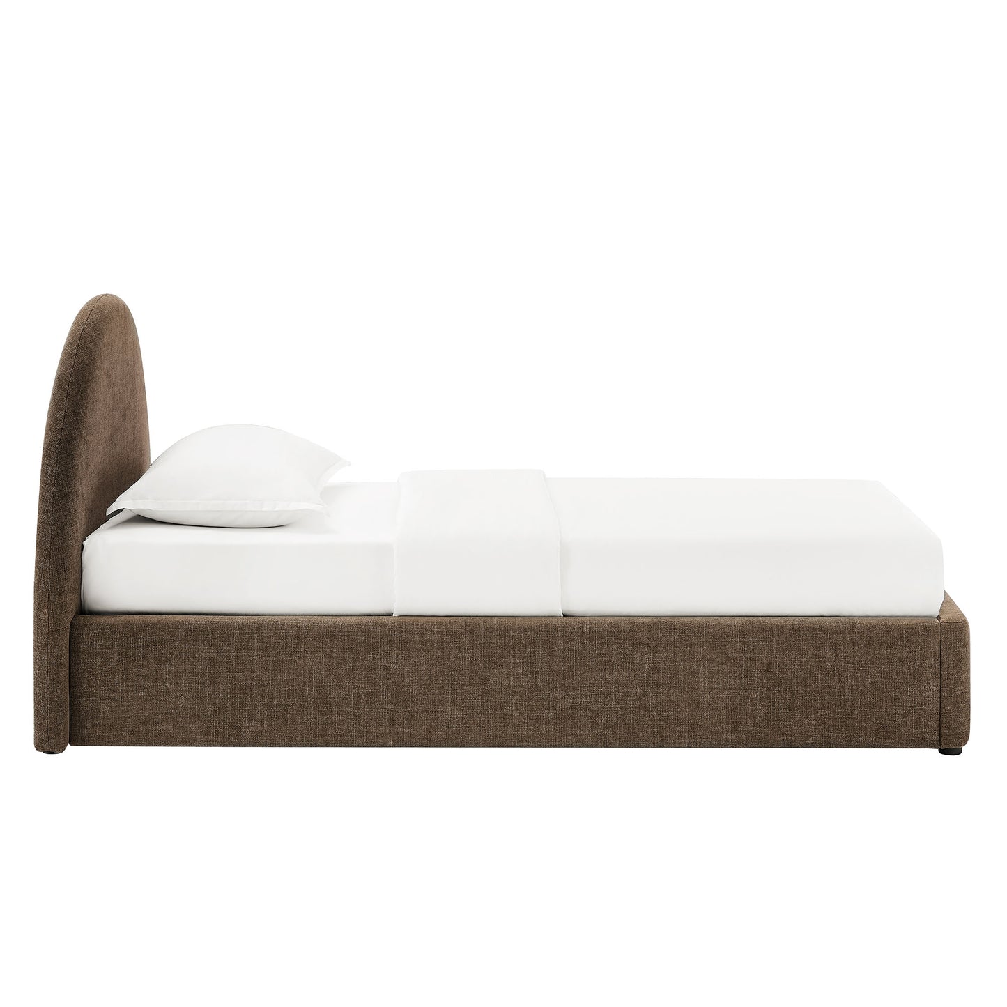 Resort Twin Arched Upholstered Fabric Storage Platform Bed Frame by Modway