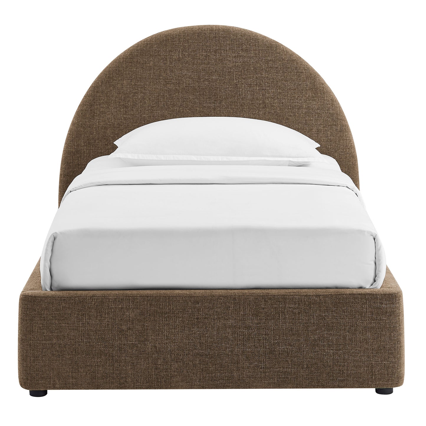 Resort Twin Arched Upholstered Fabric Storage Platform Bed Frame by Modway