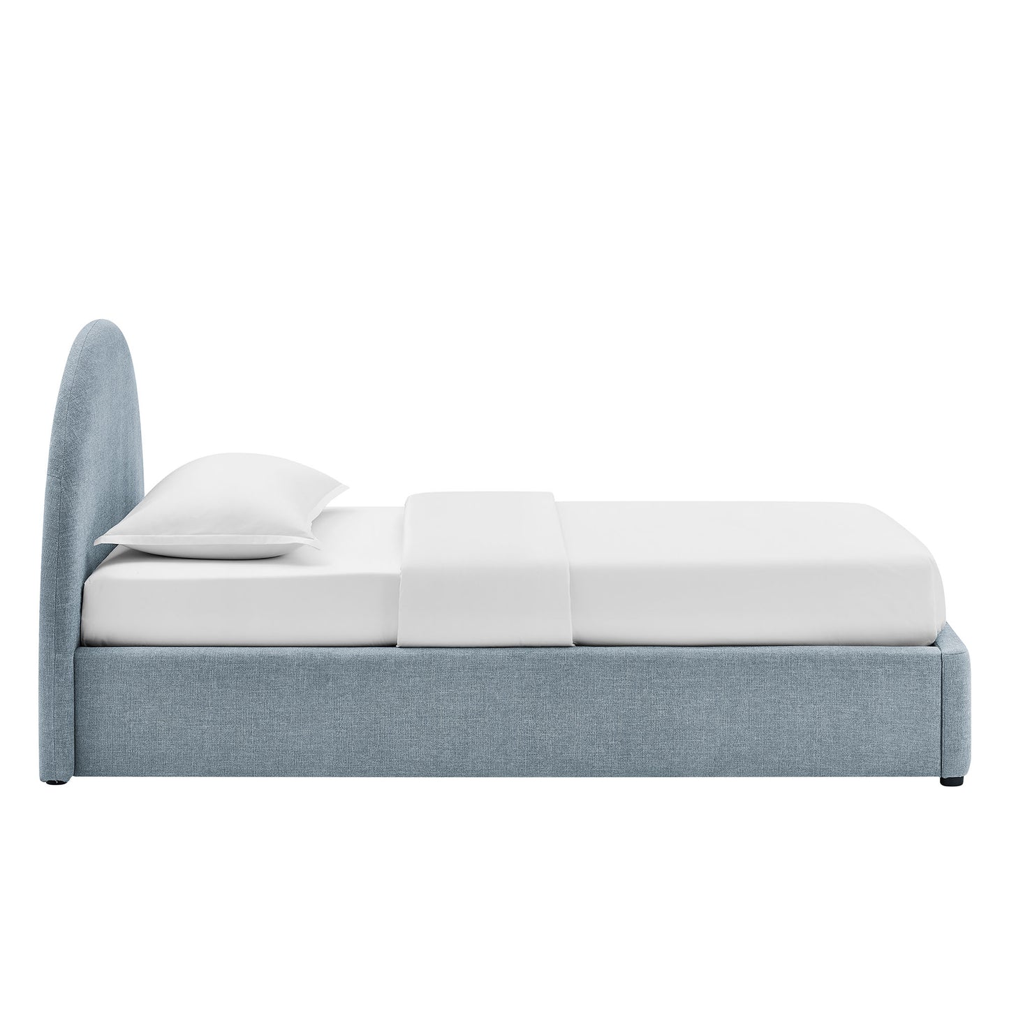 Resort Twin Arched Upholstered Fabric Storage Platform Bed Frame by Modway