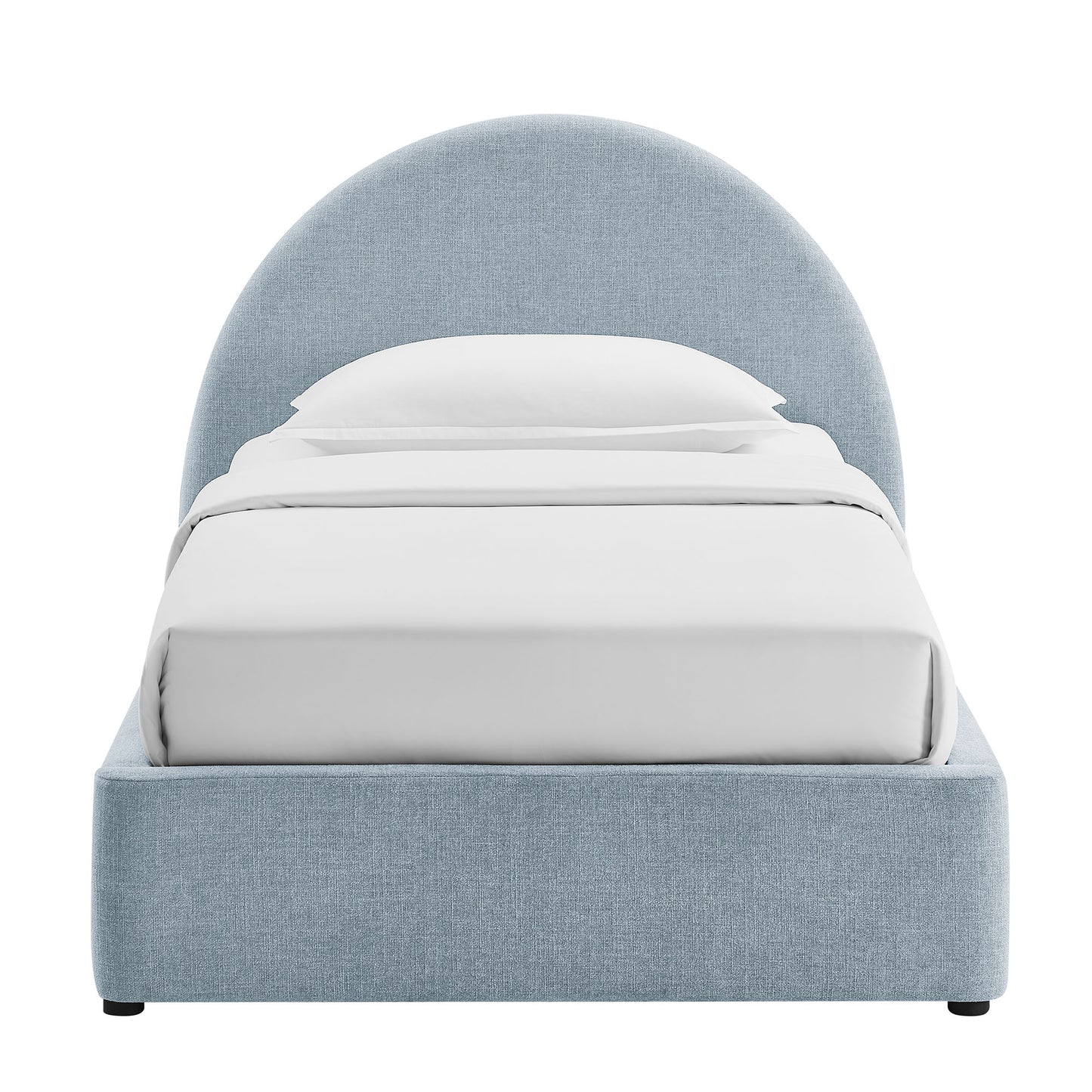 Resort Twin Arched Upholstered Fabric Storage Platform Bed Frame by Modway
