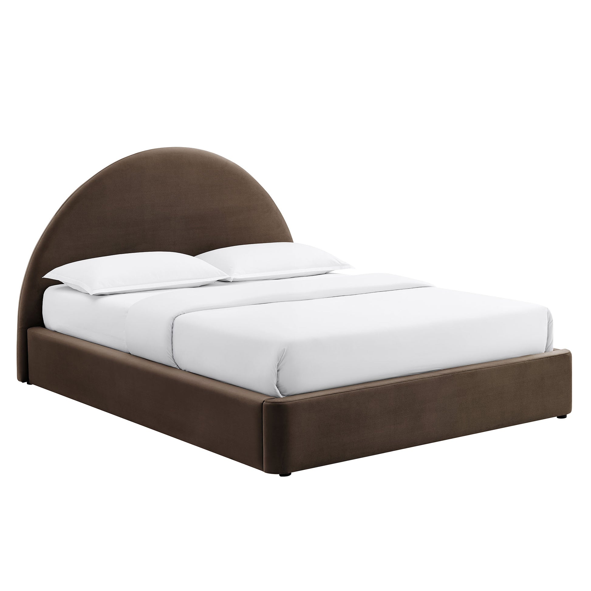 Resort Full Arched Performance Velvet Storage Platform Bed Frame by Modway