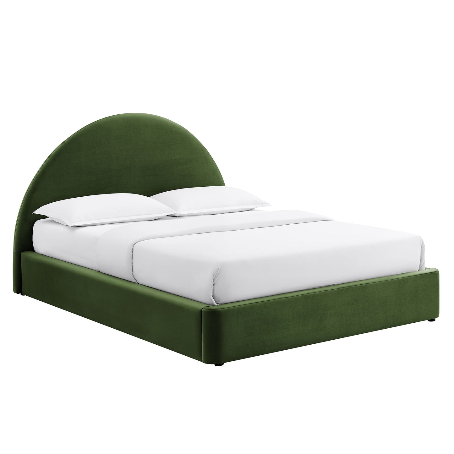 Resort Full Arched Performance Velvet Storage Platform Bed Frame by Modway