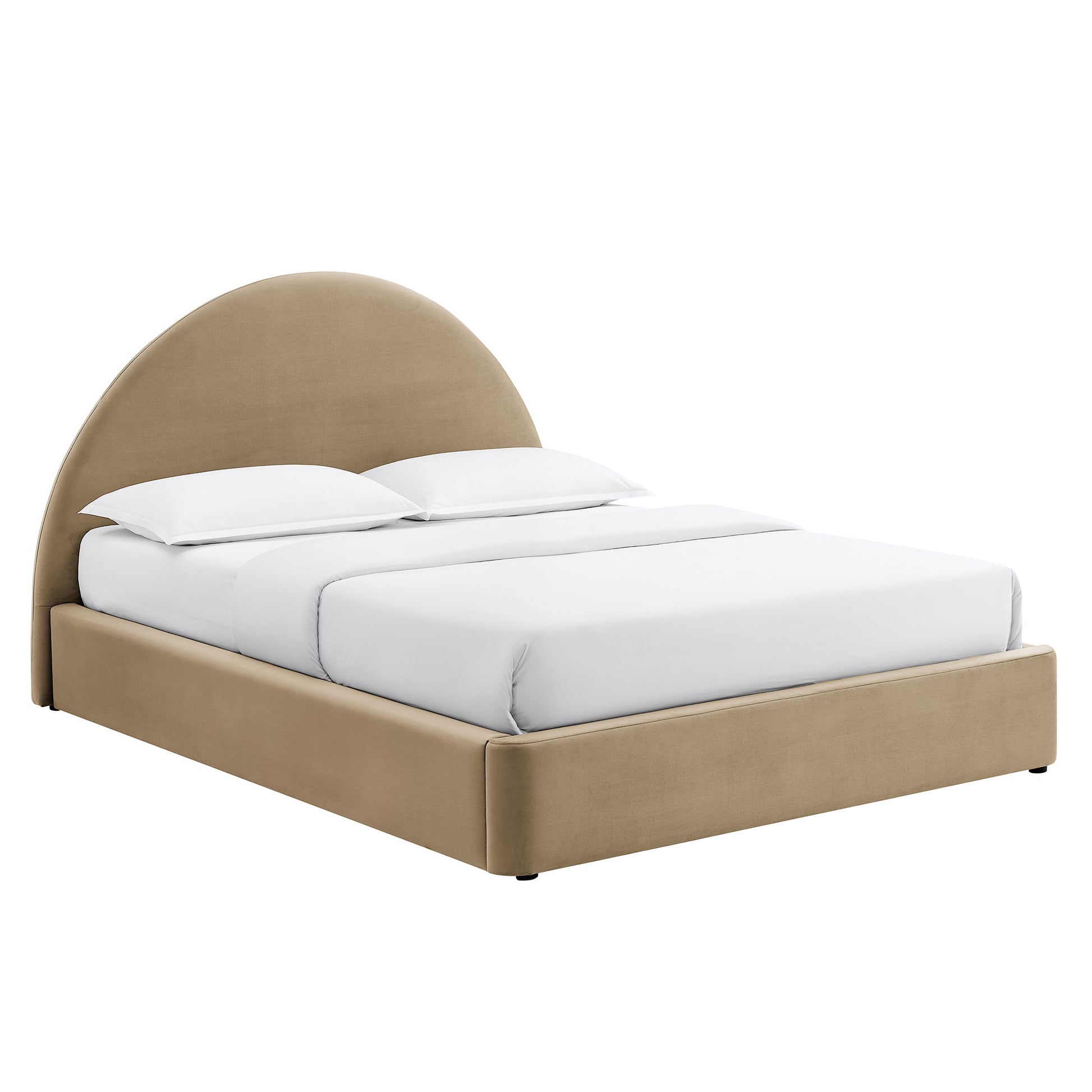 Resort Full Arched Performance Velvet Storage Platform Bed Frame by Modway