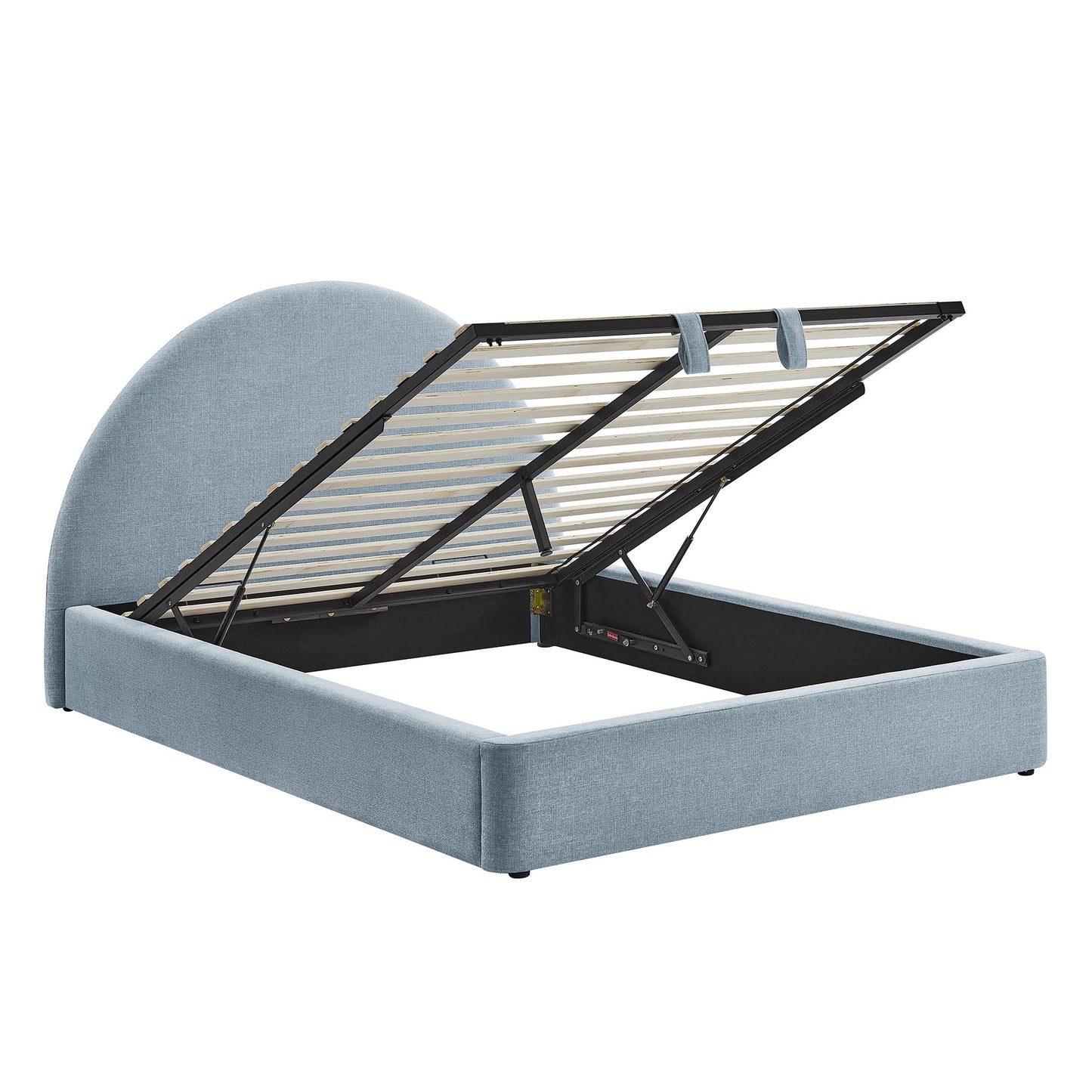 Resort Full Arched Upholstered Fabric Storage Platform Bed Frame by Modway