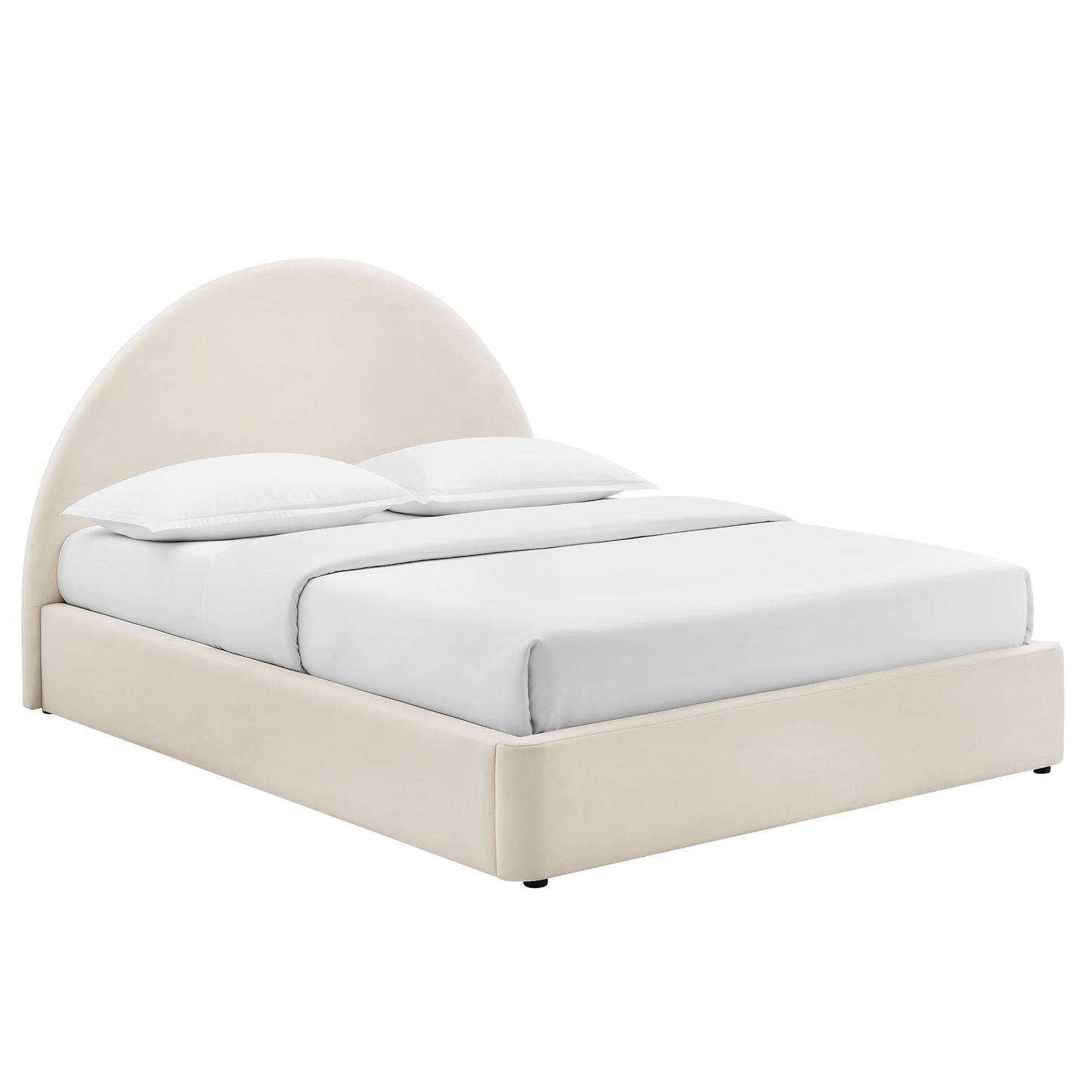 Resort Queen Arched Performance Velvet Storage Platform Bed Frame by Modway