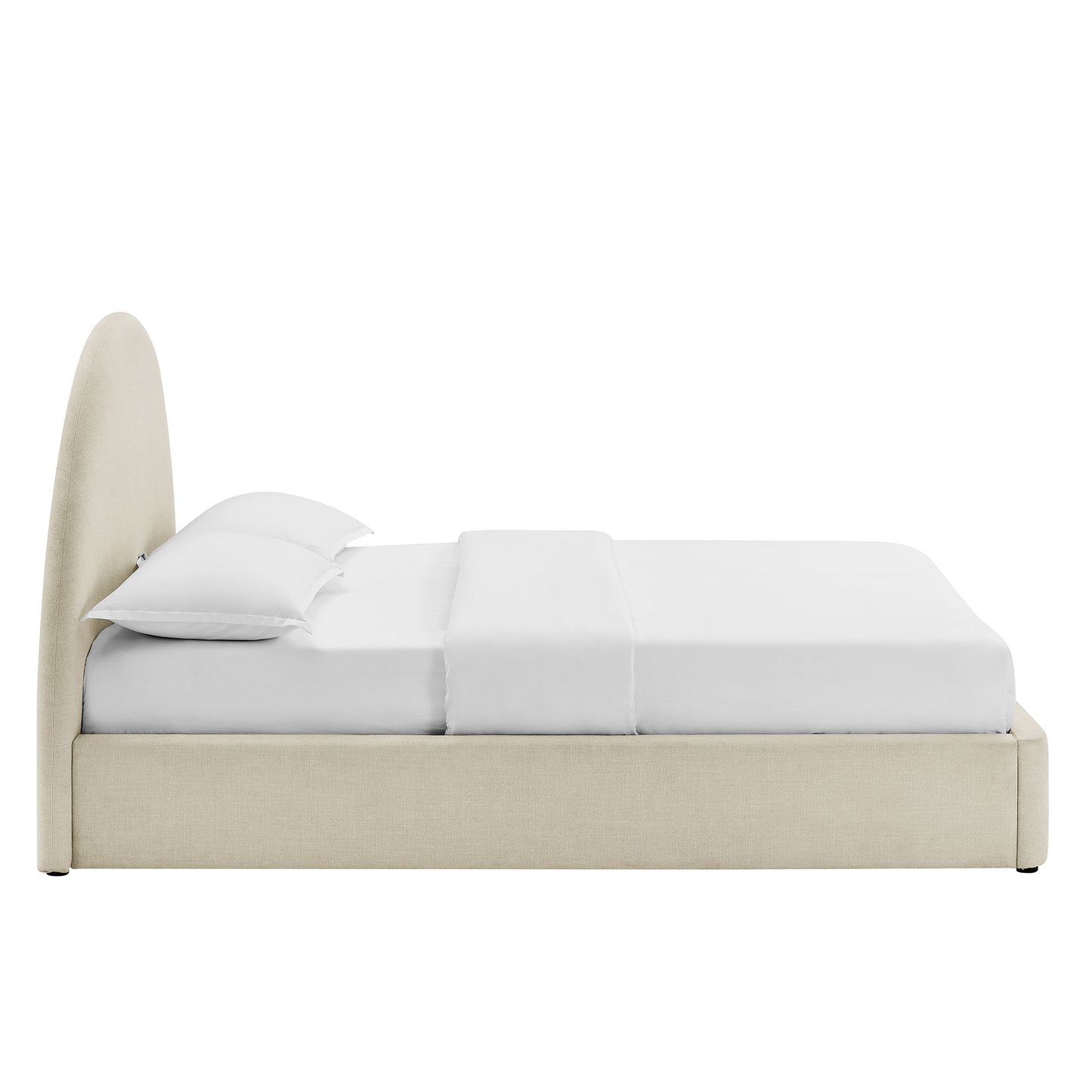 Resort Queen Arched Upholstered Fabric Storage Platform Bed Frame by Modway