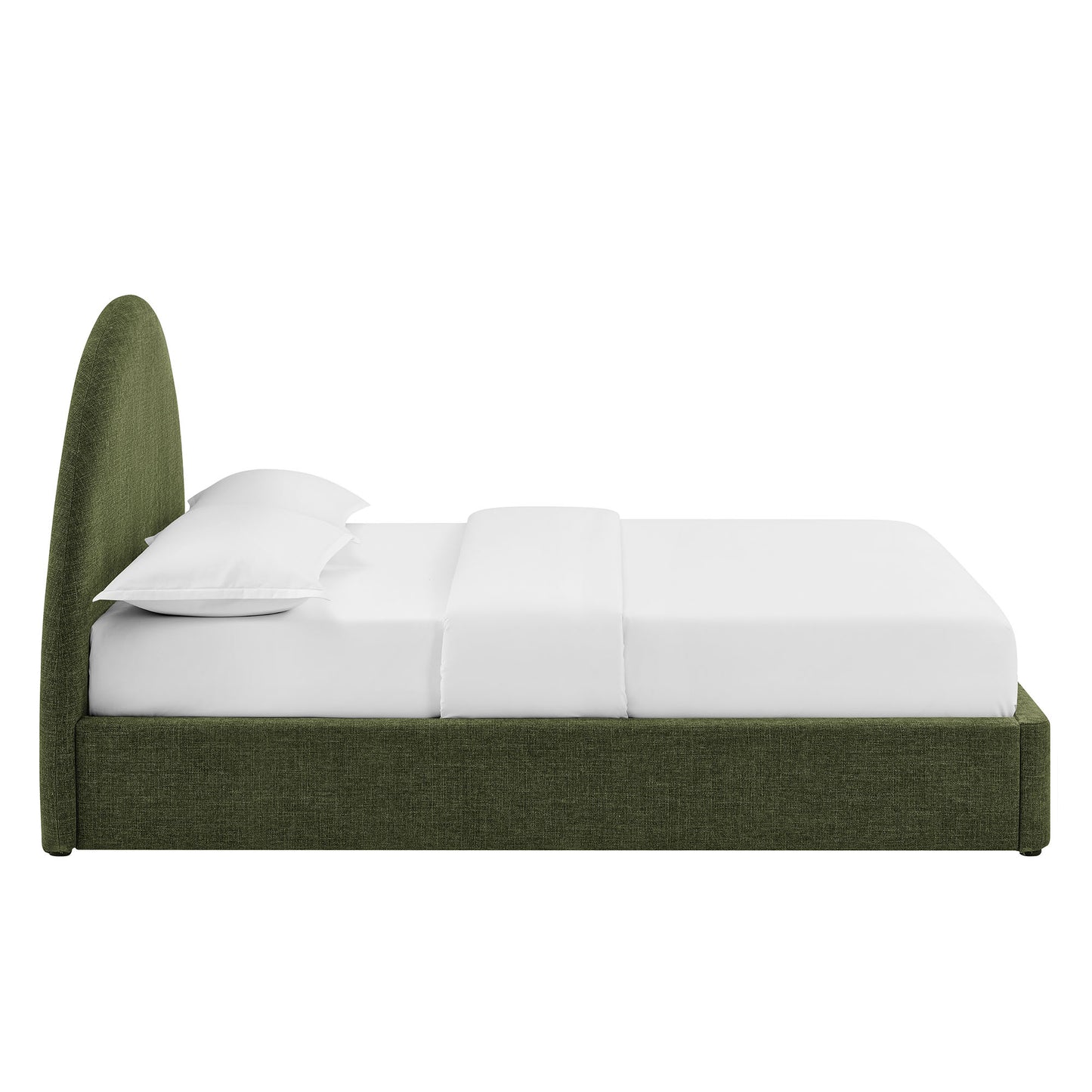 Resort Queen Arched Upholstered Fabric Storage Platform Bed Frame by Modway