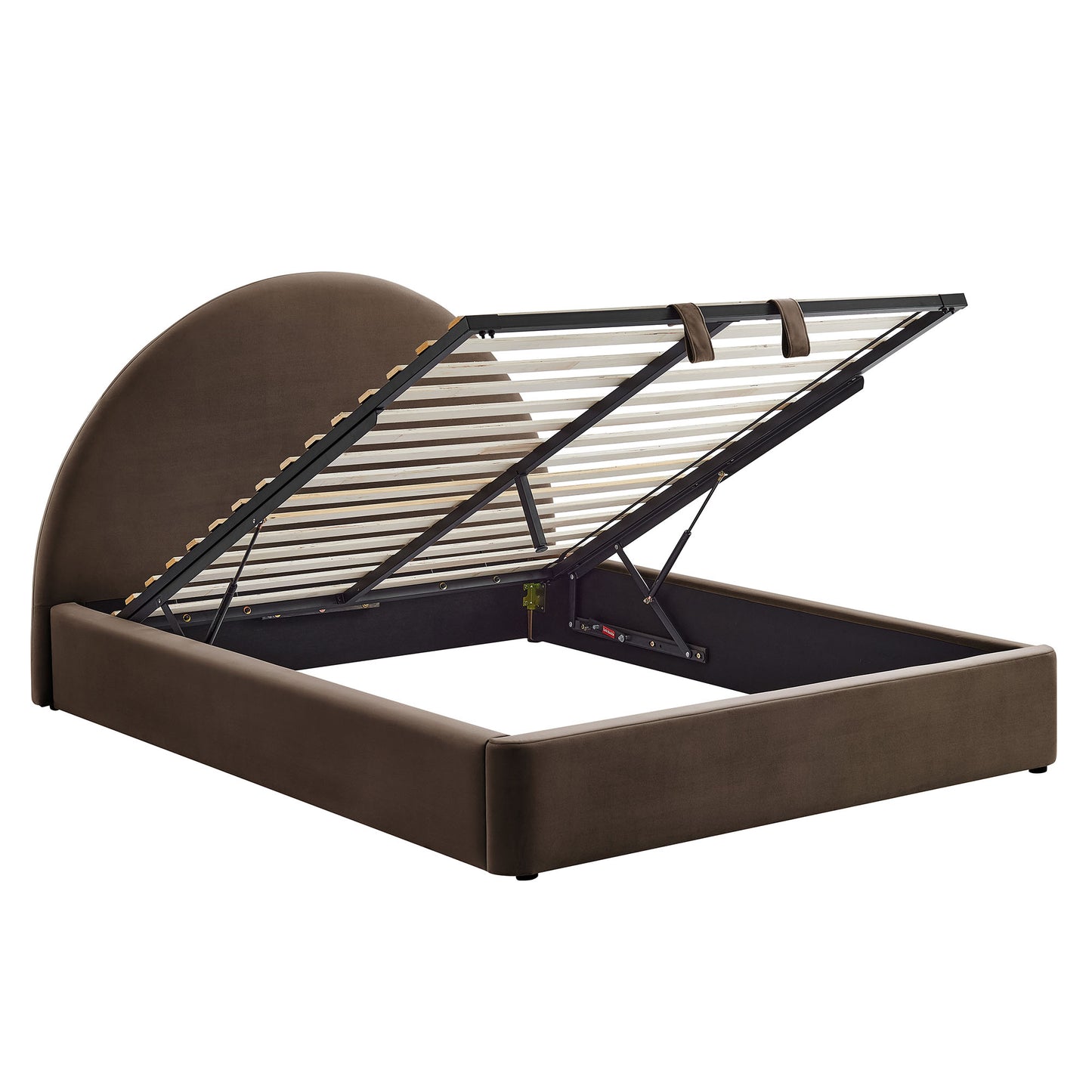 Resort King Arched Performance Velvet Storage Platform Bed Frame by Modway