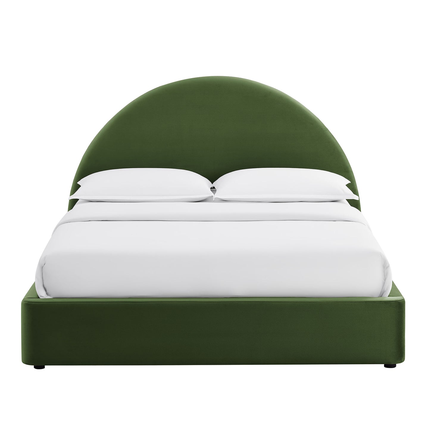 Resort King Arched Performance Velvet Storage Platform Bed Frame by Modway