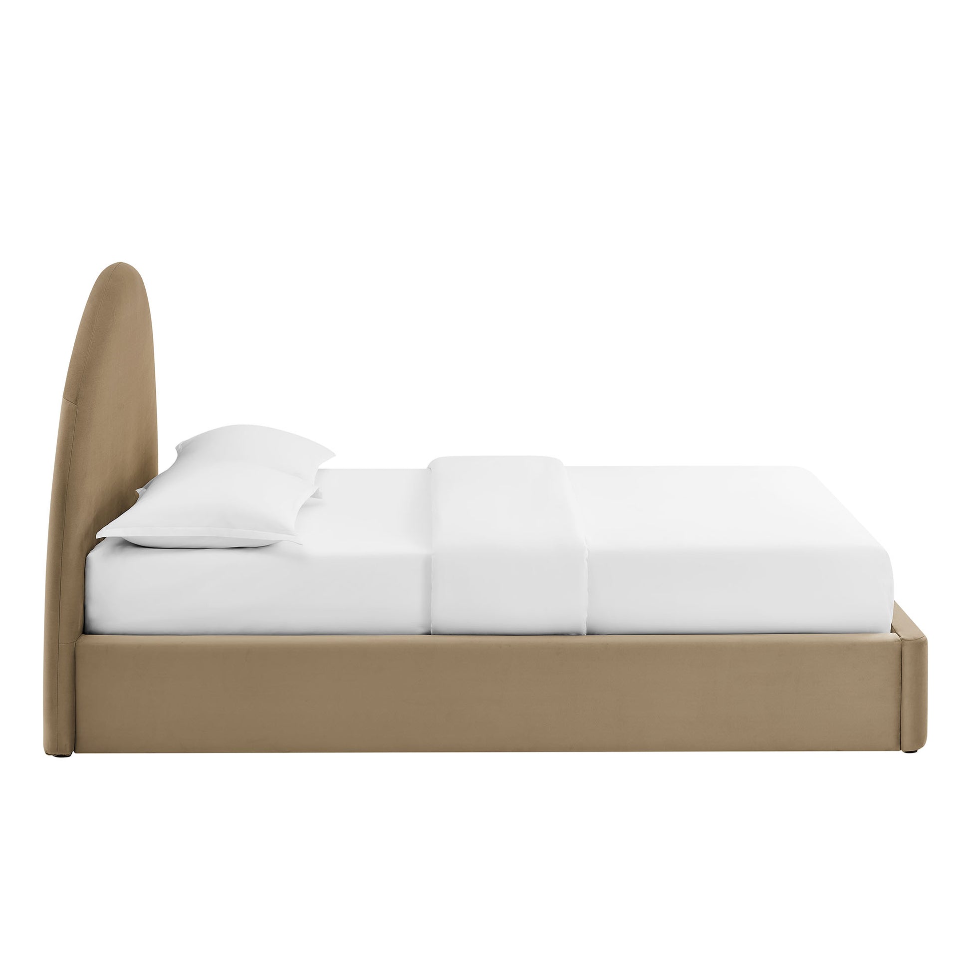 Resort King Arched Performance Velvet Storage Platform Bed Frame by Modway