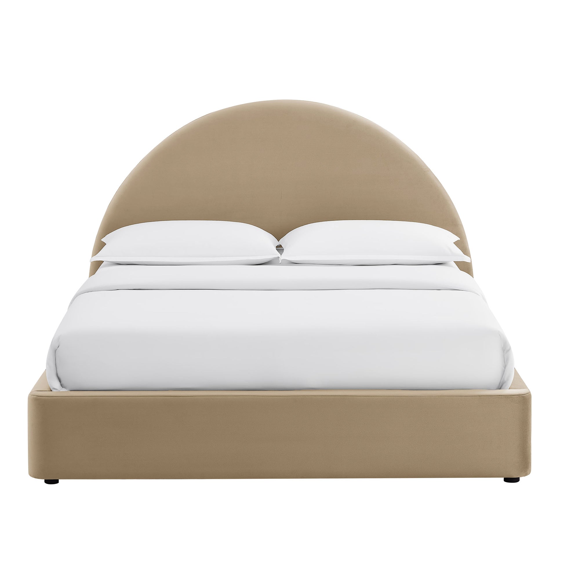 Resort King Arched Performance Velvet Storage Platform Bed Frame by Modway