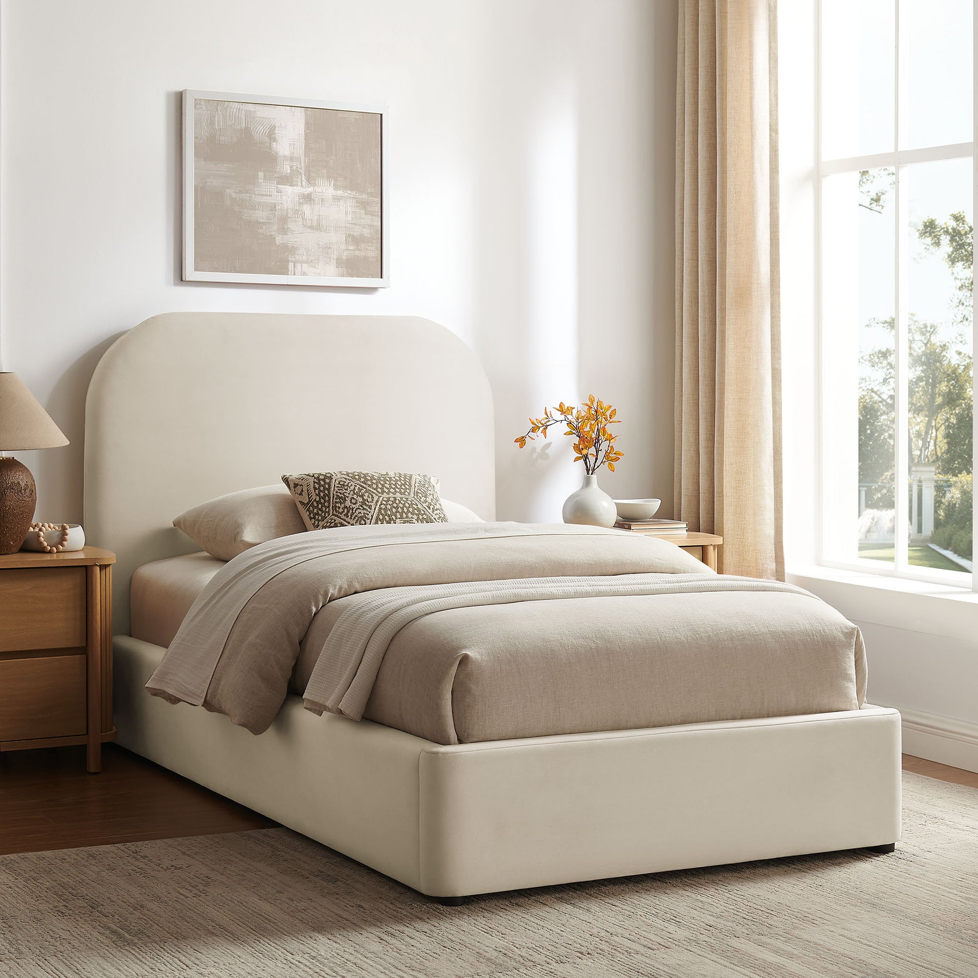 Keynote Twin Performance Velvet Storage Platform Bed Frame by Modway