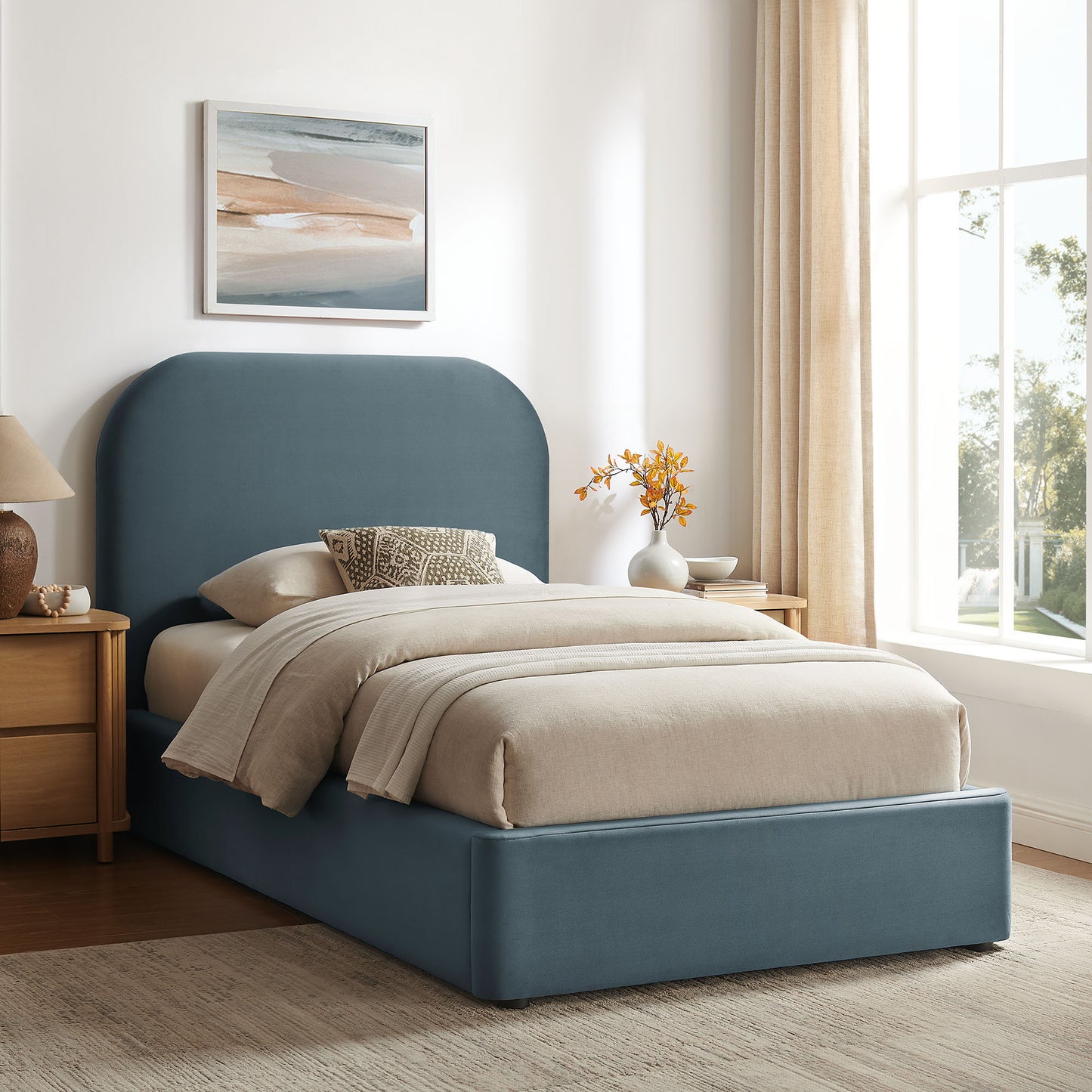 Keynote Twin Performance Velvet Storage Platform Bed Frame by Modway