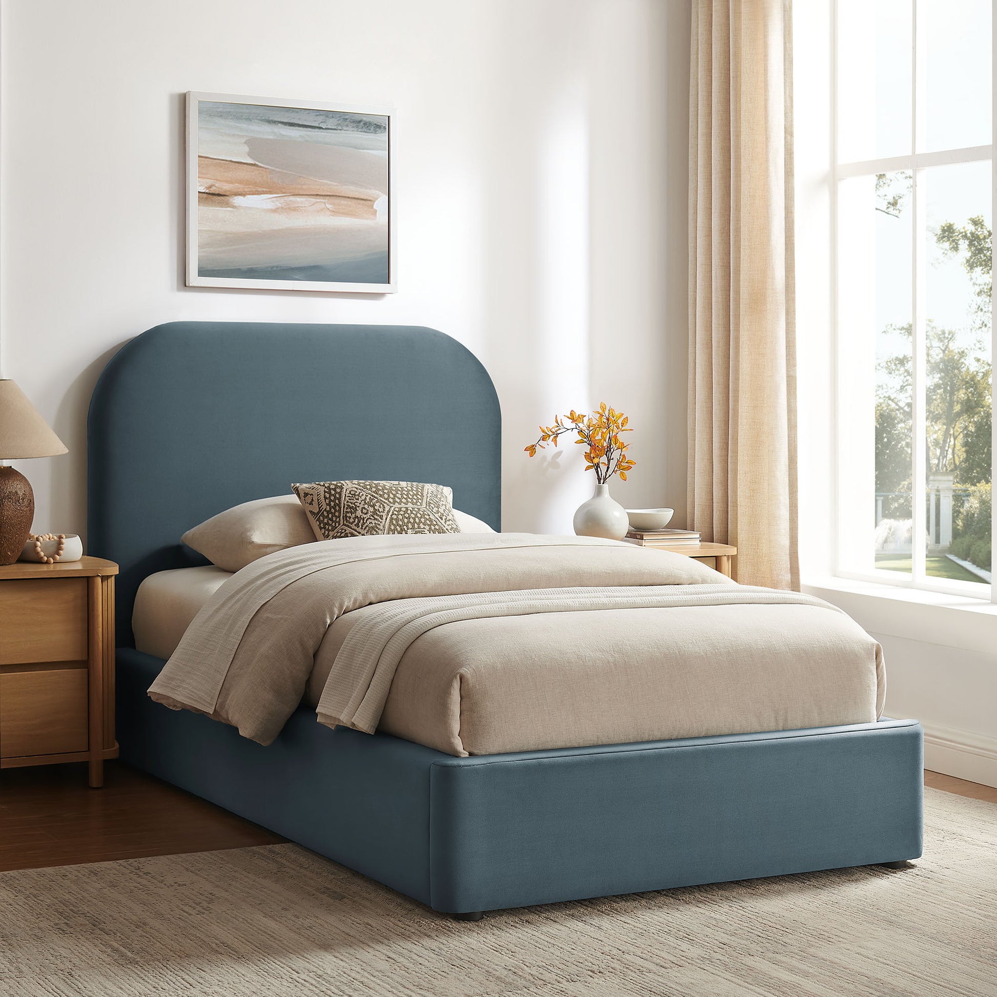 Keynote Twin Performance Velvet Storage Platform Bed Frame by Modway